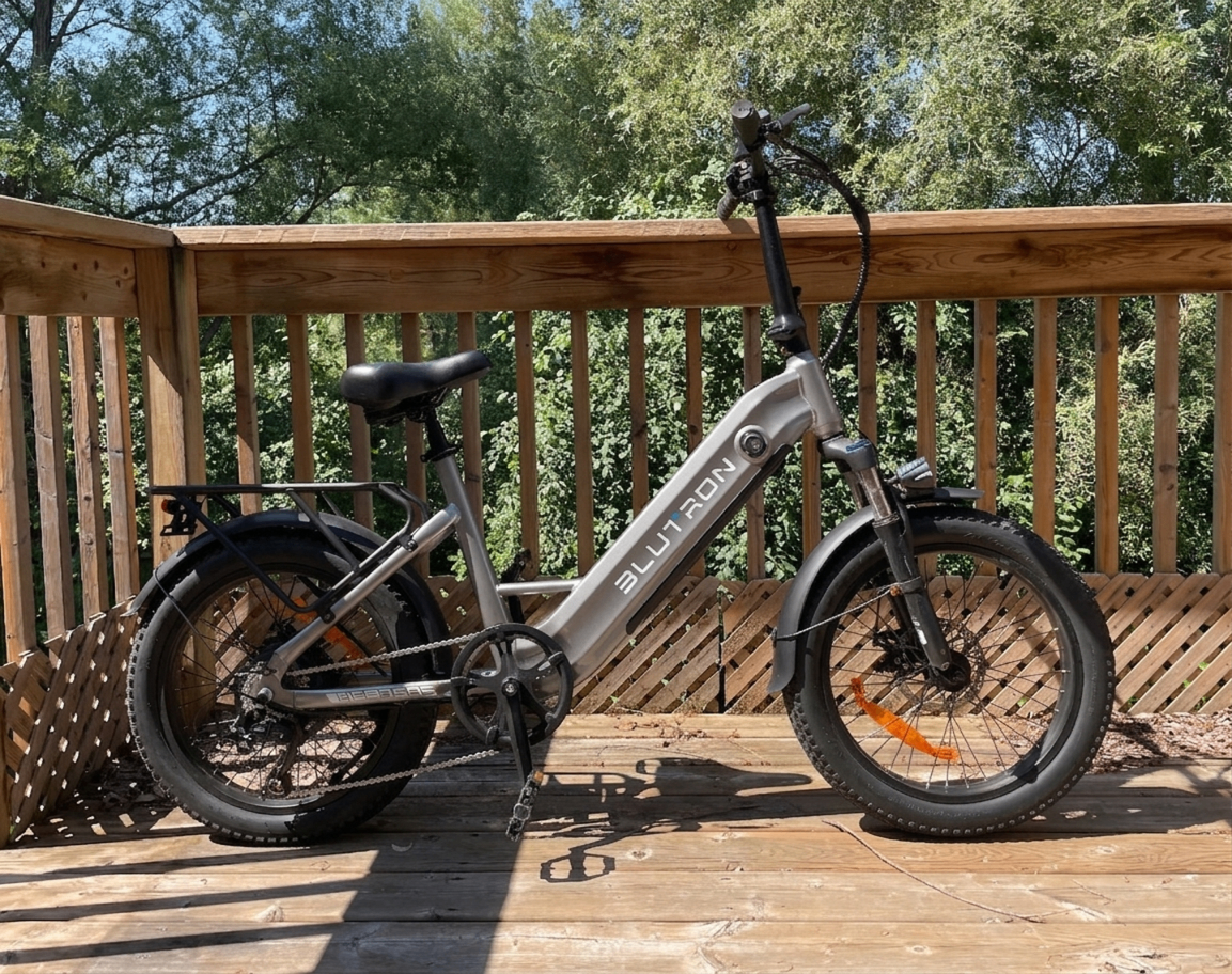 Blutron Fat Tire Step Through E-Bike, 6 Months Old, ~500km