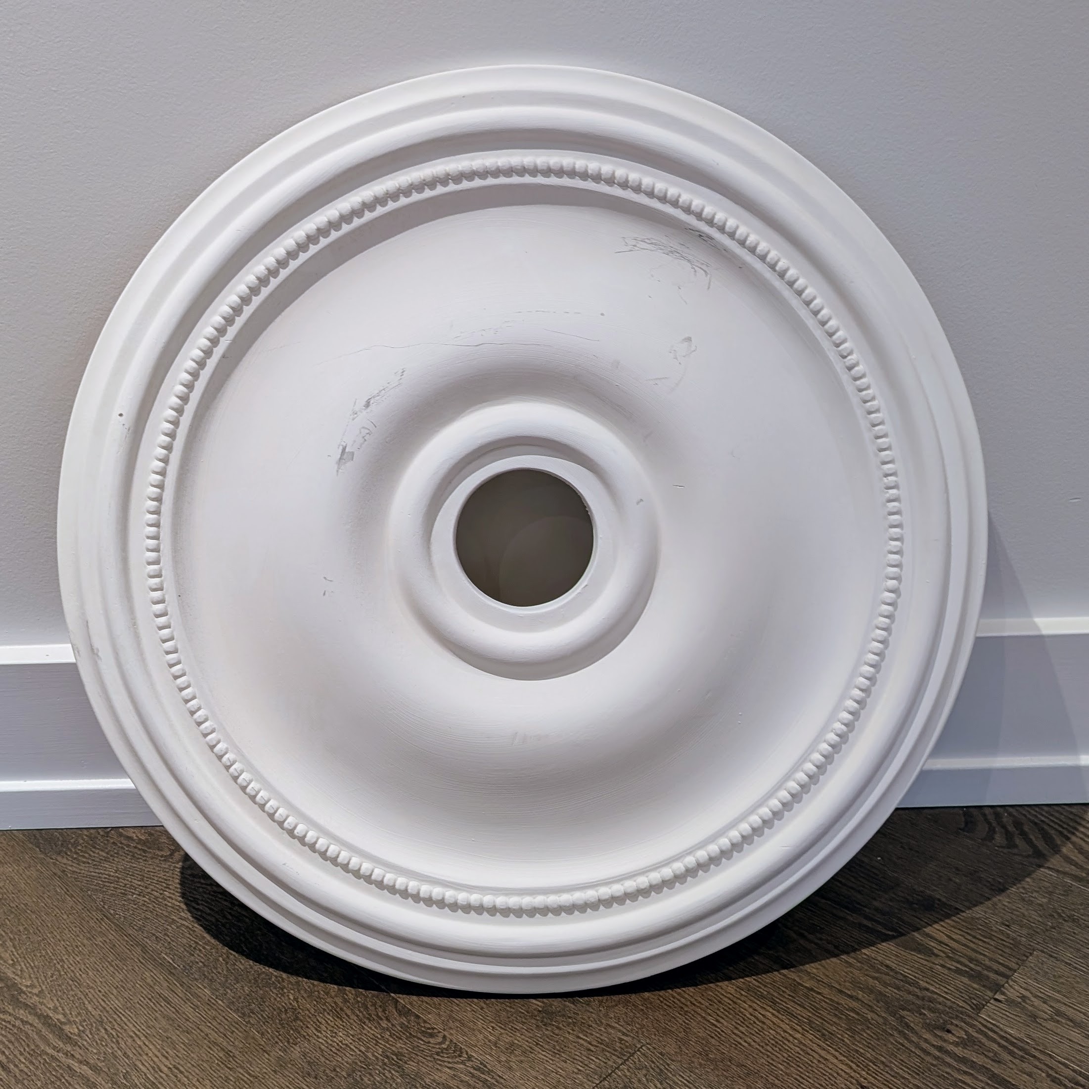 White Decorative Ceiling Medallion 24"