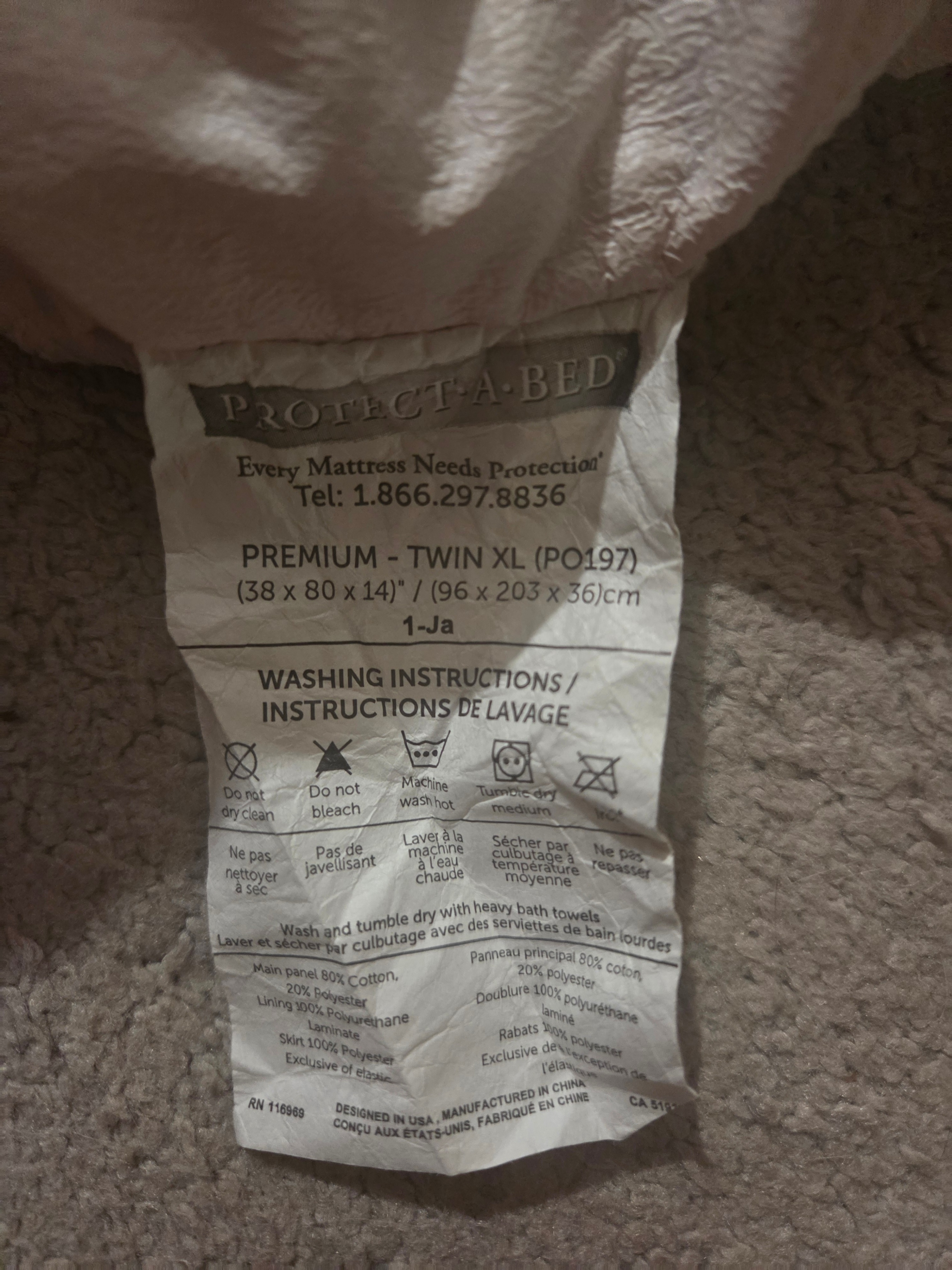 Protect-A-Bed Premium Waterproof Mattress Protector, Twin XL - photo 2
