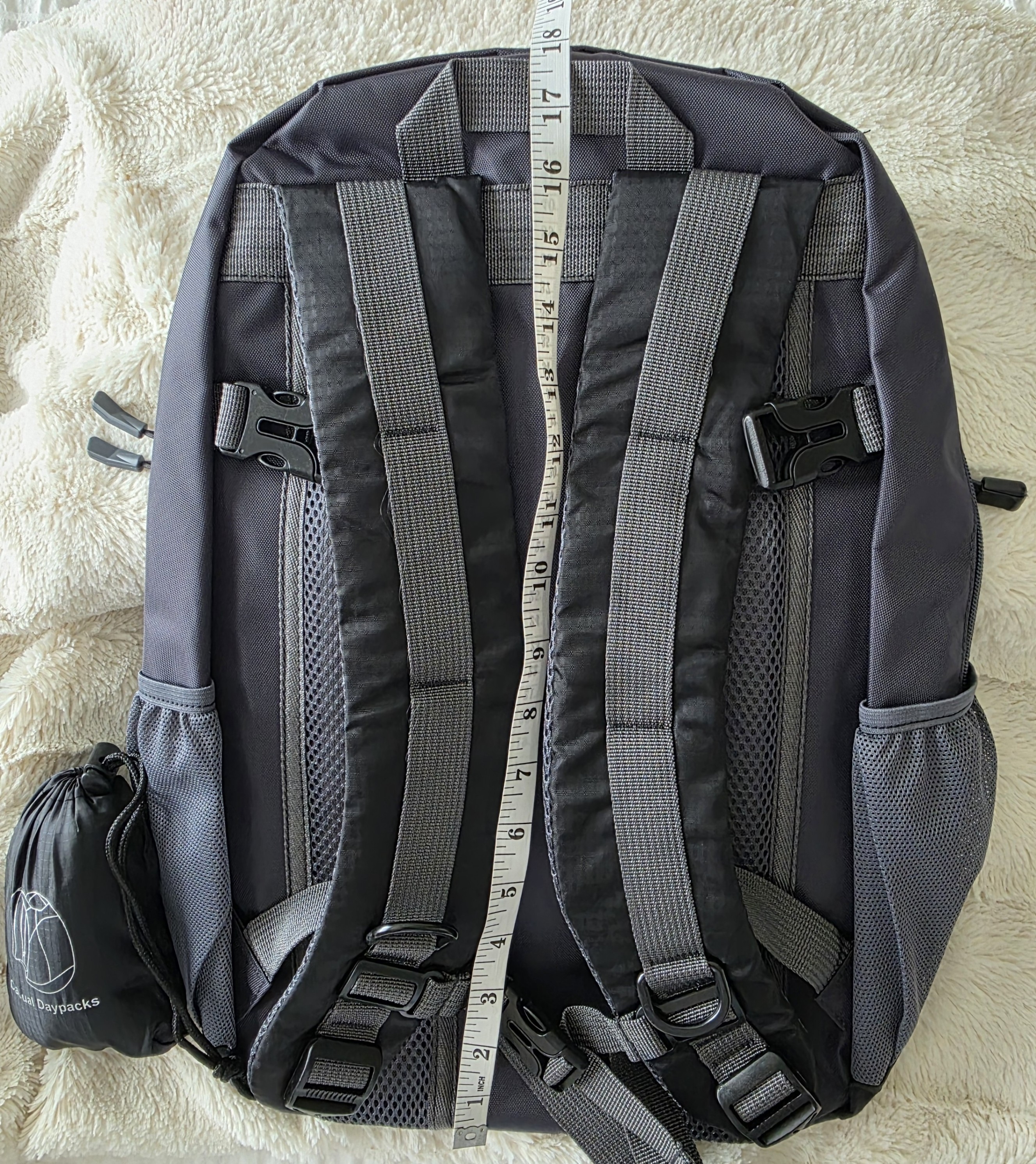 Black Large Capacity Two (2) Piece Backpack/Daypack-BRAND NEW - photo 5
