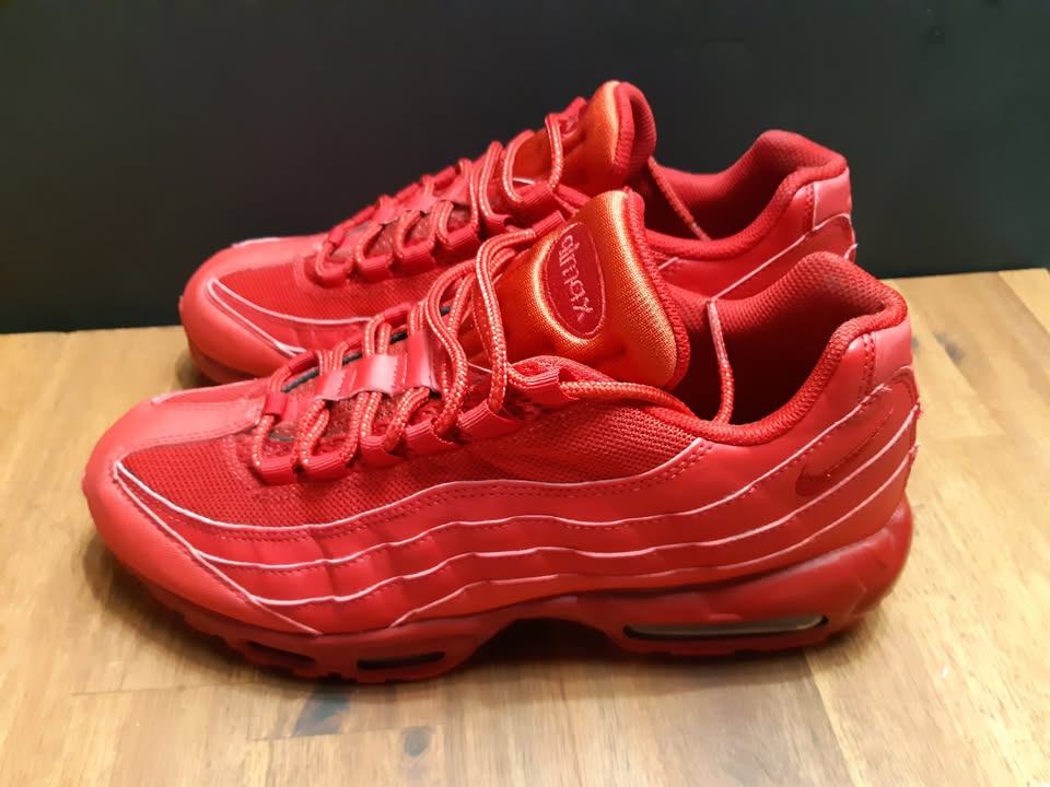Nike Air Max 95 Triple Red Varsity Men's Size 9.5 - photo 3