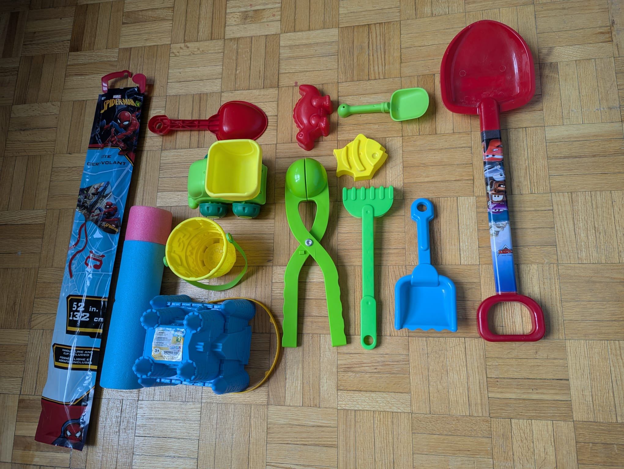 Kids Beach & Sand Toy Bundle + Brand New 52" Kite – Only $7