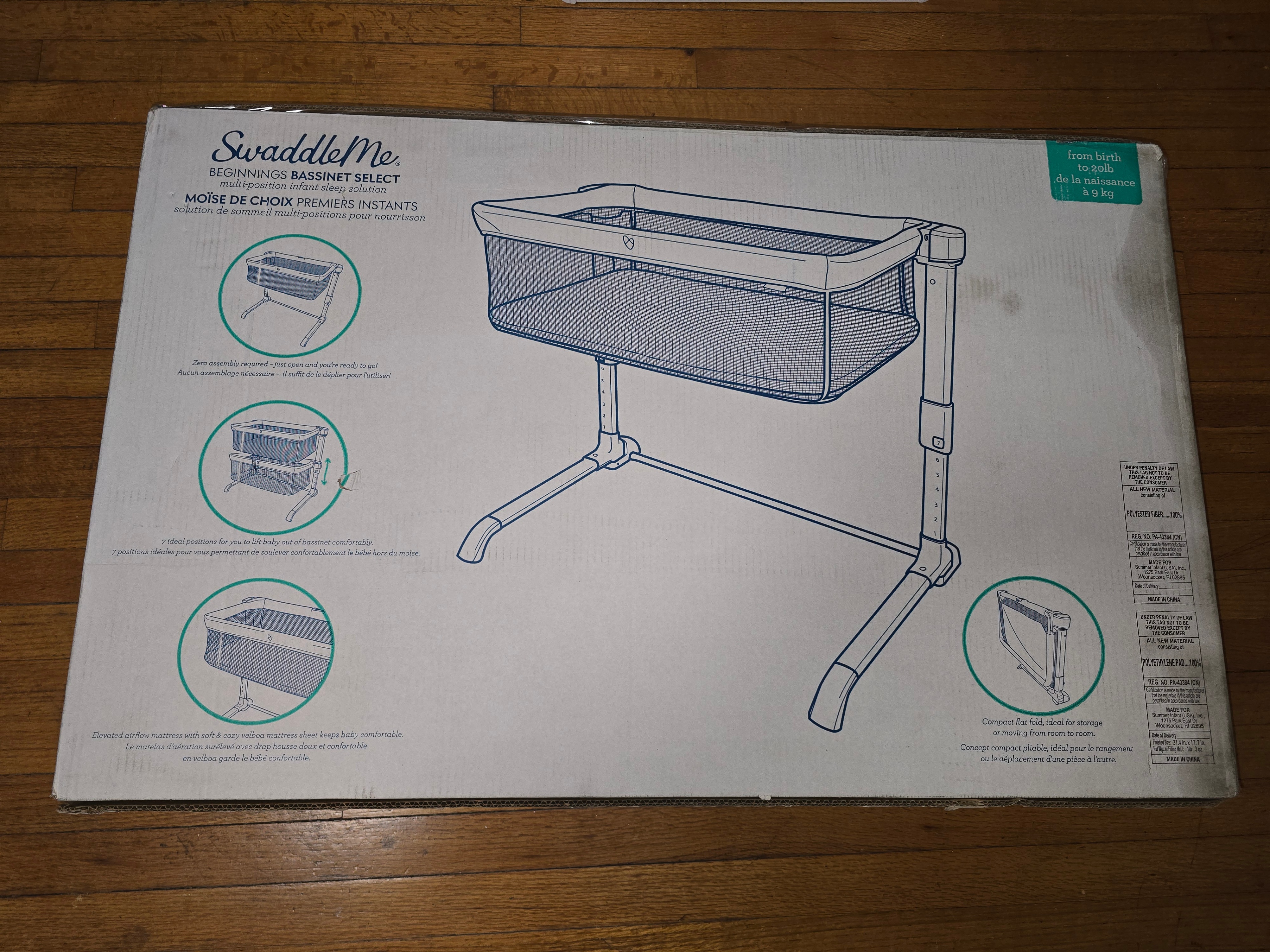 SwaddleMe Beginnings Bassinet Select - new in box - photo 2