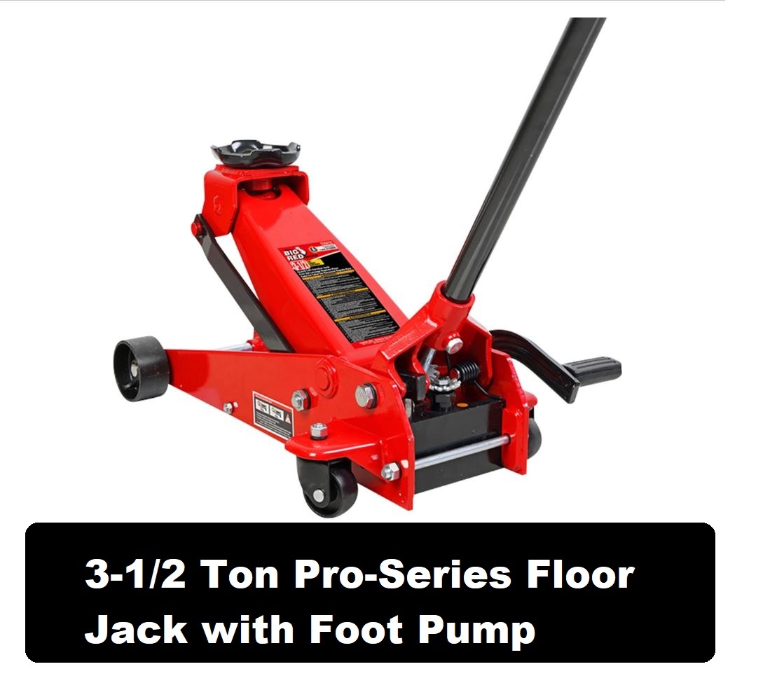 Pro-Series Floor Jack with Foot Pump - 3-1/2 Ton - photo 3