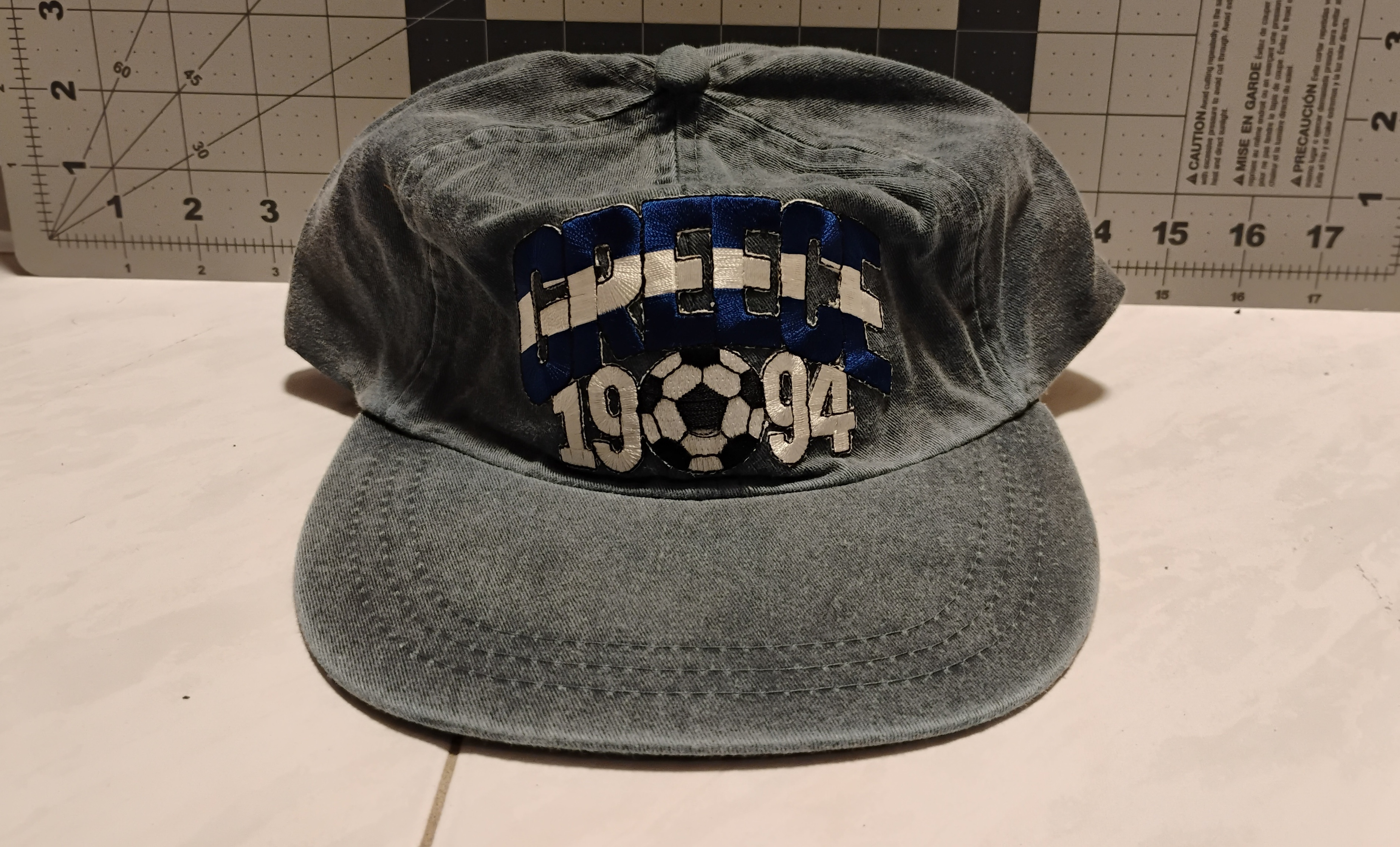 FIFA World Cup USA 94 Greece Hat With Cloth Strap