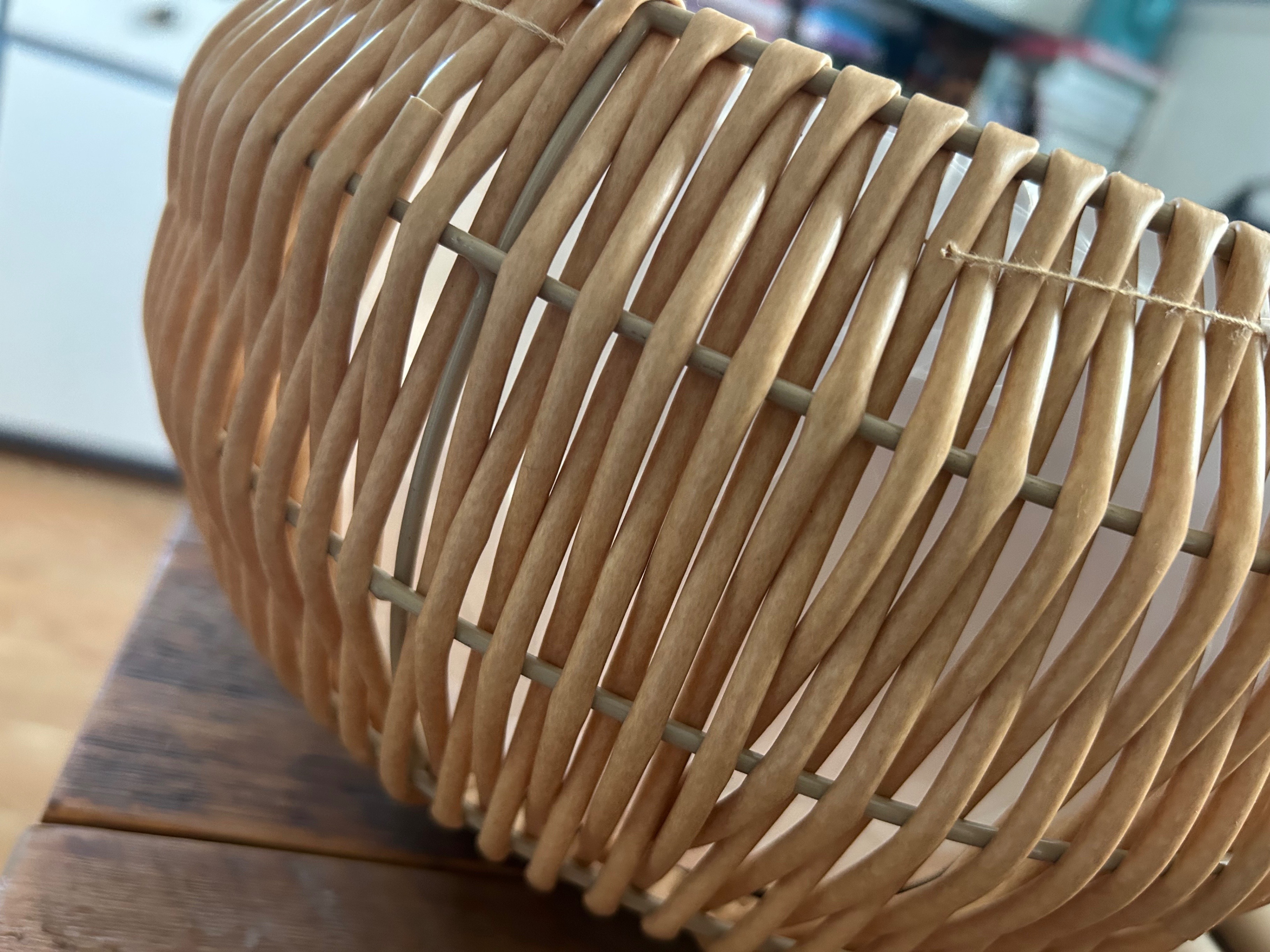 Wood/Rattan Raised Planter - photo 3