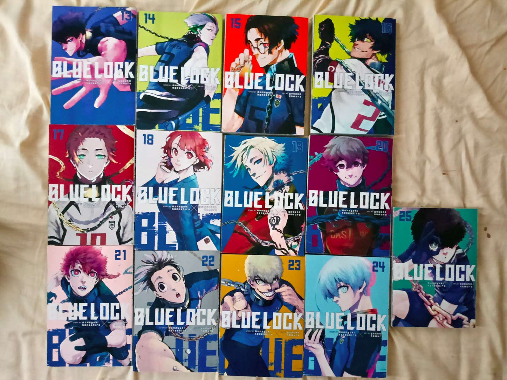 Blue Lock manga volumes 13-25 (bundle of 13 volumes)