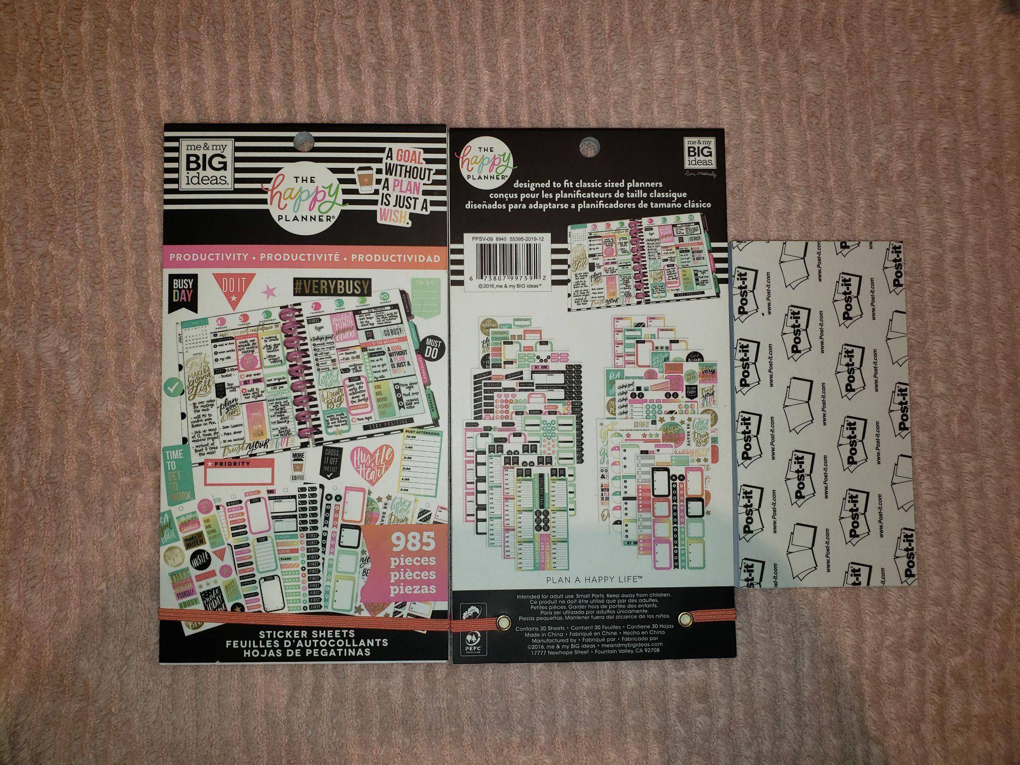 Cute Pink & Purple Floral Stationery Study Bundle - photo 4