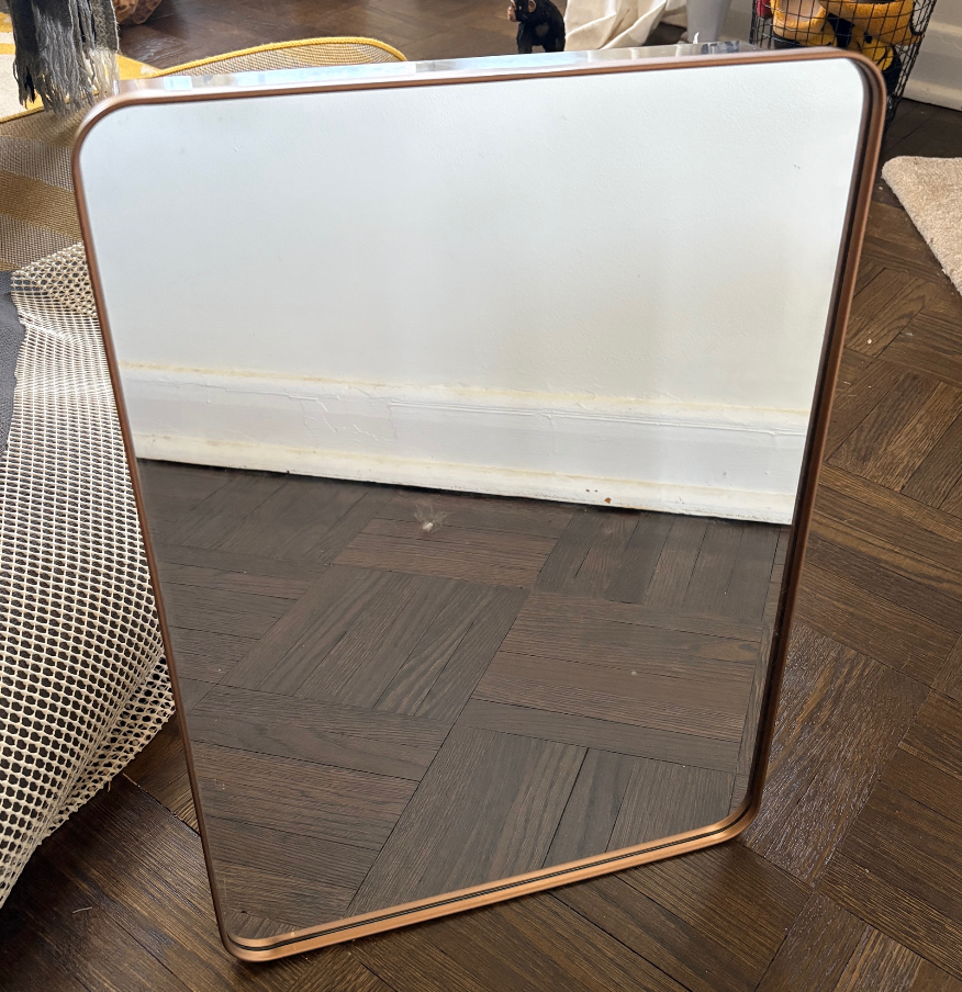 New Gold Bathroom Mirror Surface Mount Vanity Medicine Cabinet - photo 2