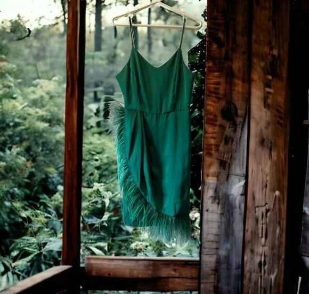 Massimo Fabbro green holiday dress