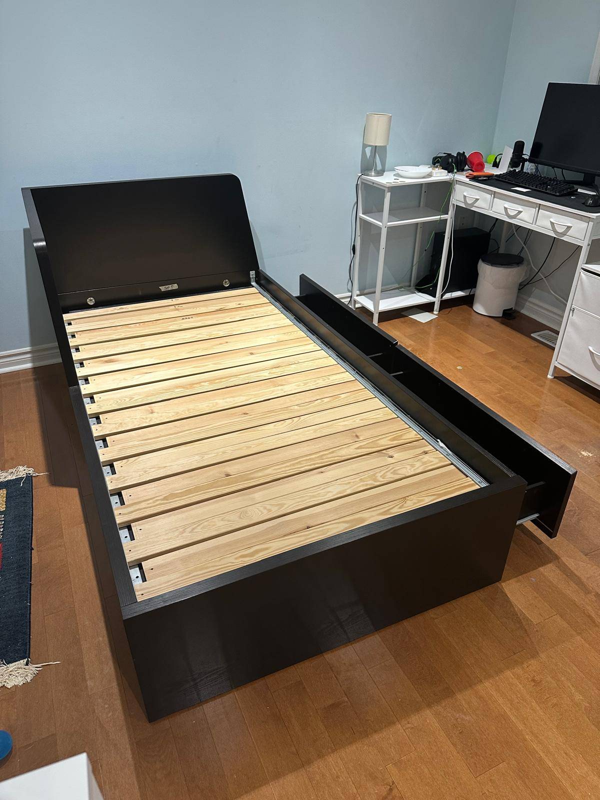 IKEA twin bed with drawers - photo 3