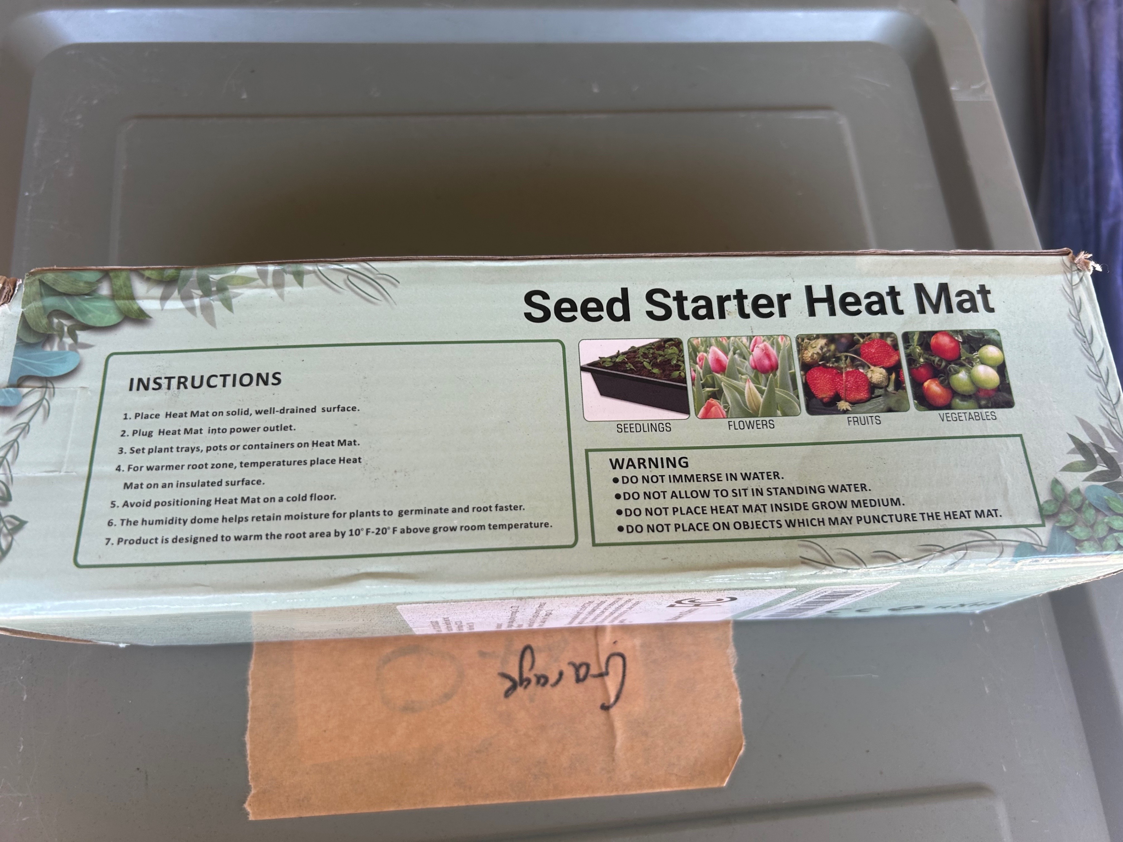 Seed Starter Heat Mat - 10" x 20.75" - photo 2