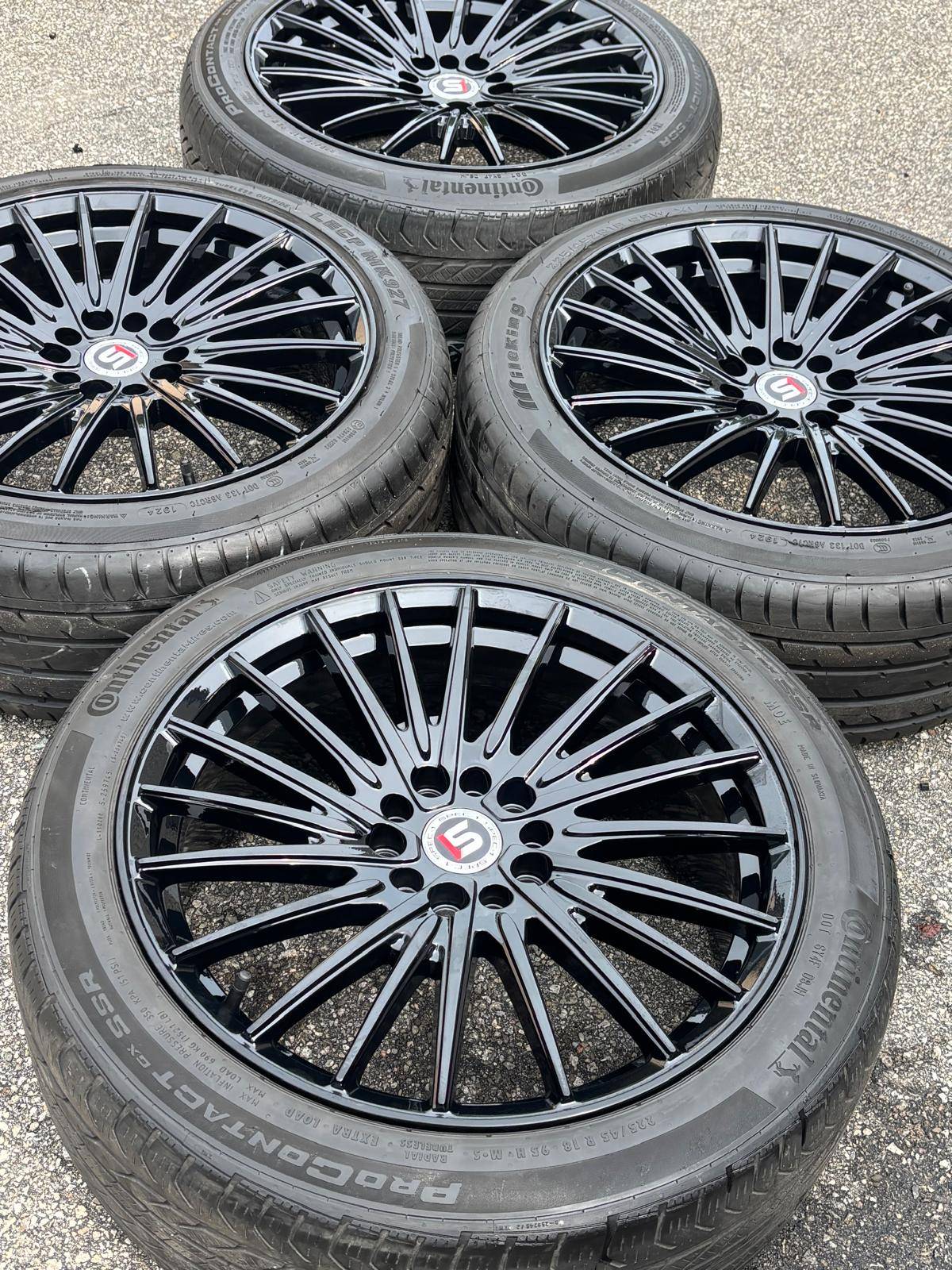 NEW18”Spec1(5x112/5x114)+used 225/45/R18–Jetta/Civic/Golf/RSX/C - photo 5