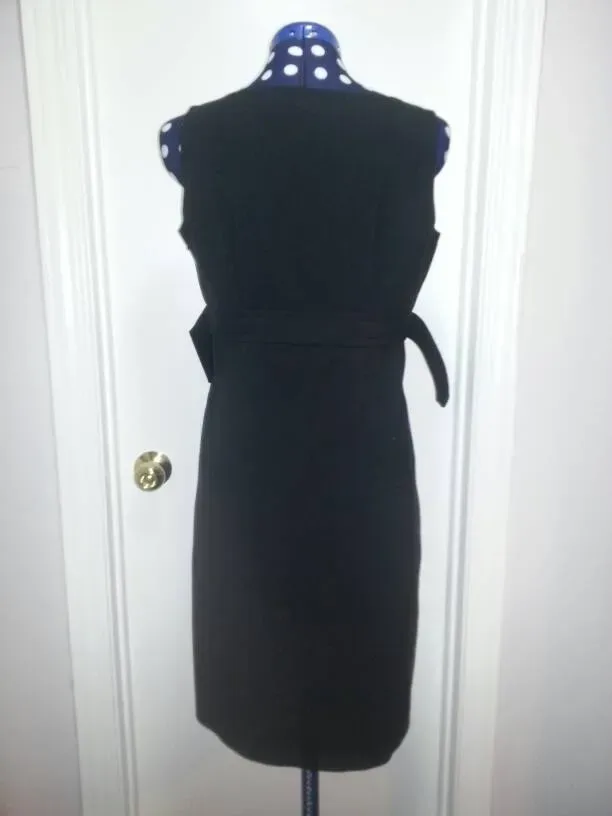 Black Sleeveless Dress, Missing Buttons - Liz Claiborne (Size... - photo 3