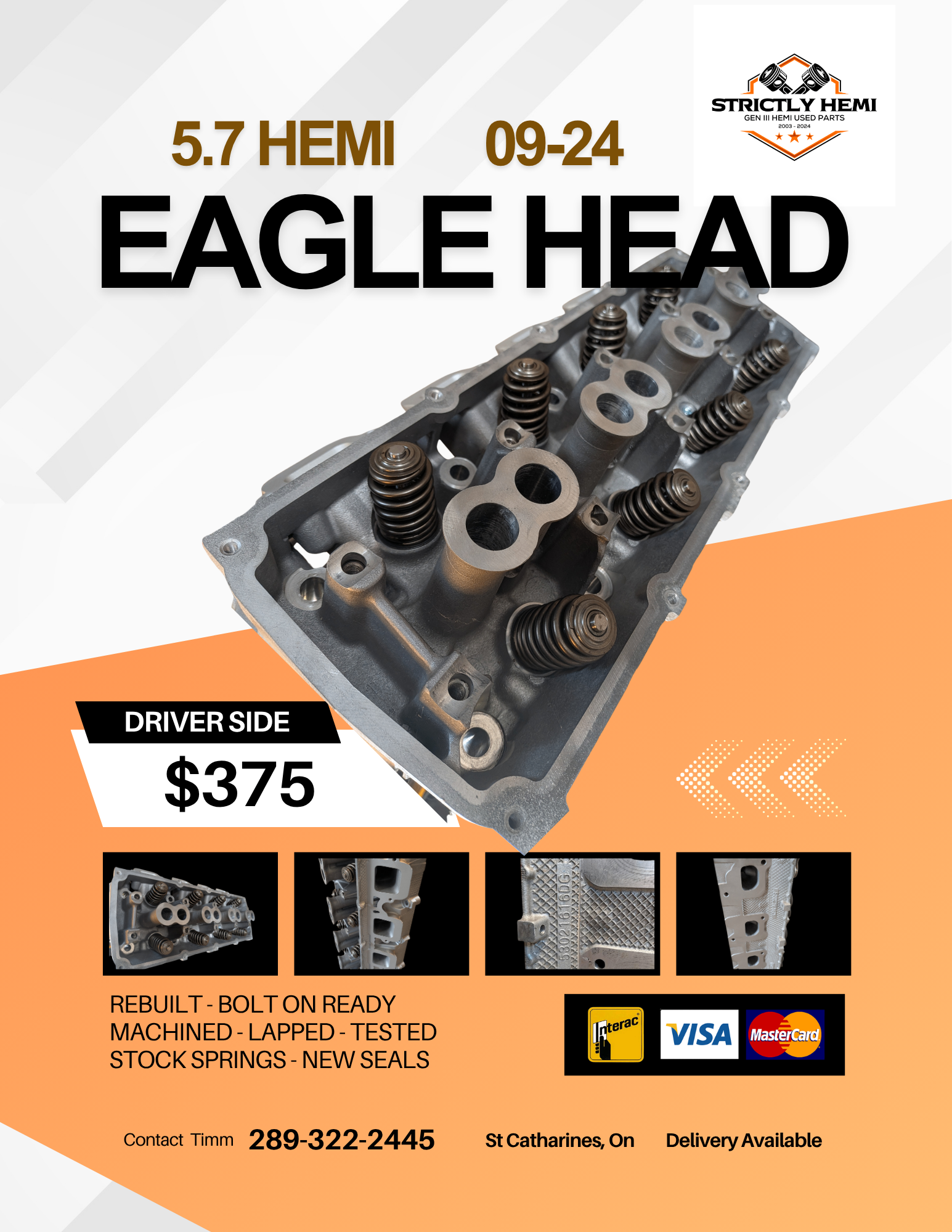 5.7 HEMI  Driver Side Eagle Head
