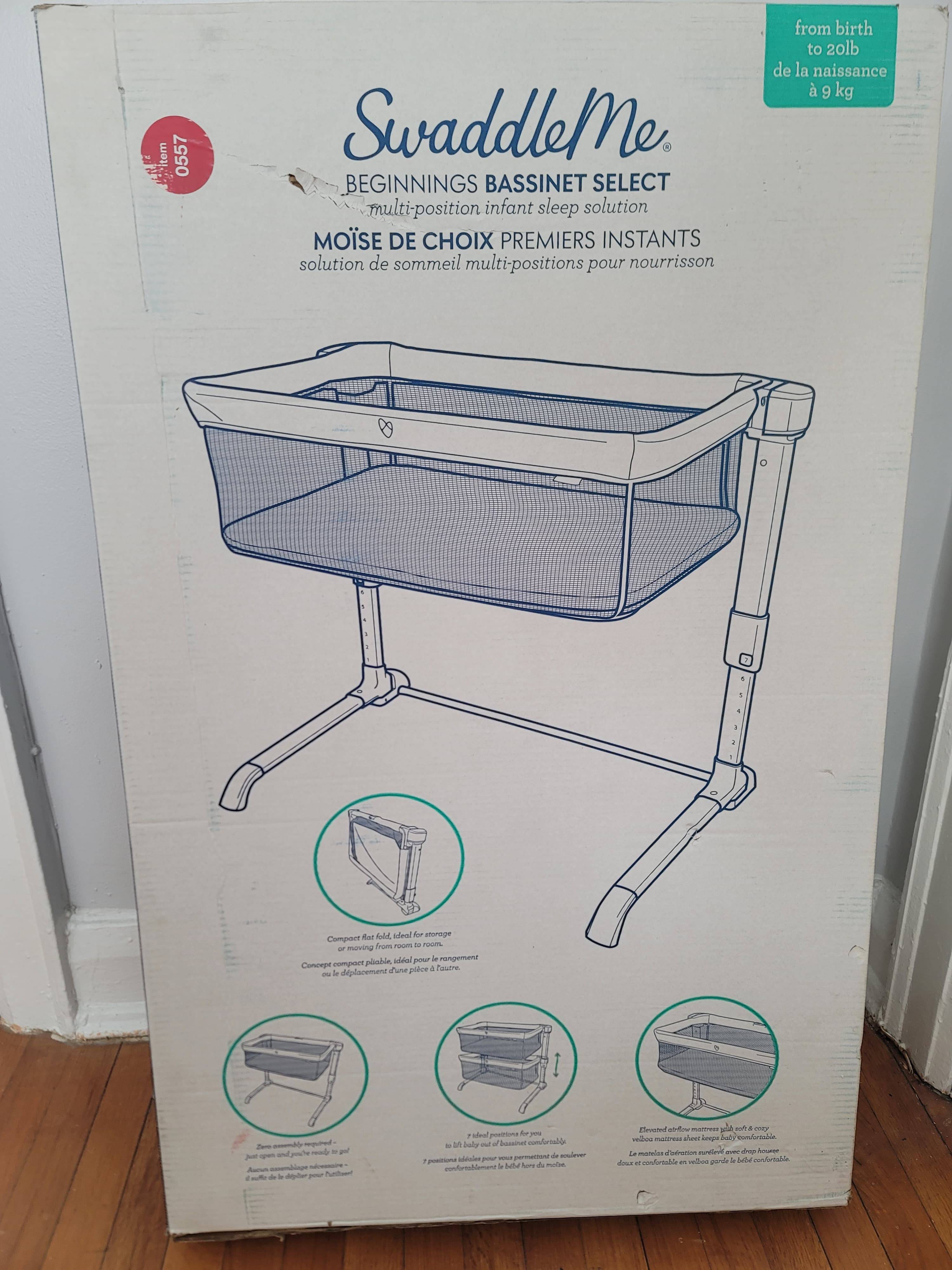 SwaddleMe Beginnings Bassinet Select - new in box