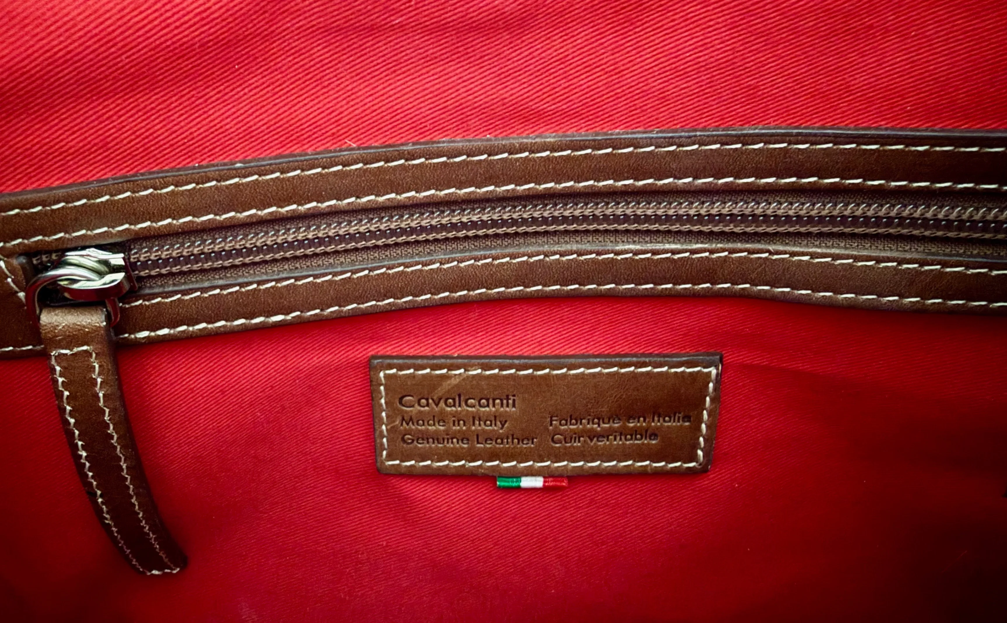 Cavalcanti Cowhide Leather Bag, Like New - photo 4