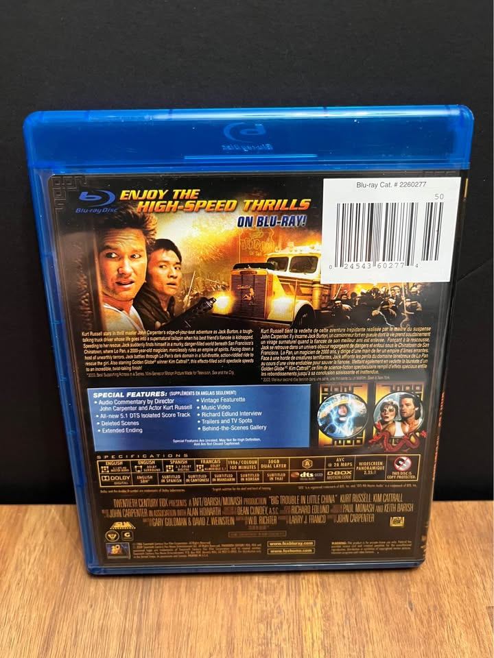 Big Trouble In Little China 1986 Blu Ray - photo 2