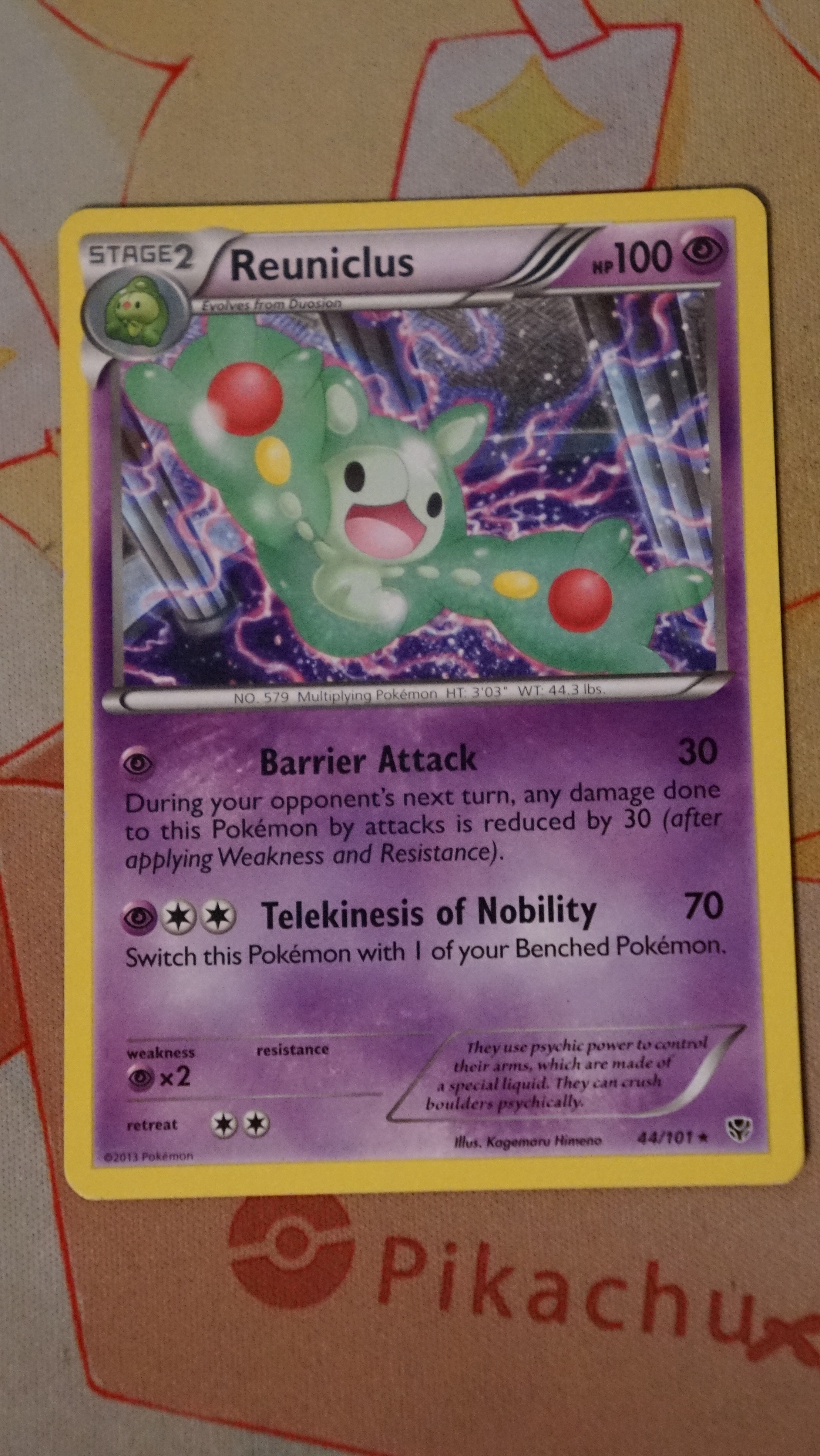 Pokemon Reuniclus 44/101 Plasma Blast Non-Holo LP - photo 3