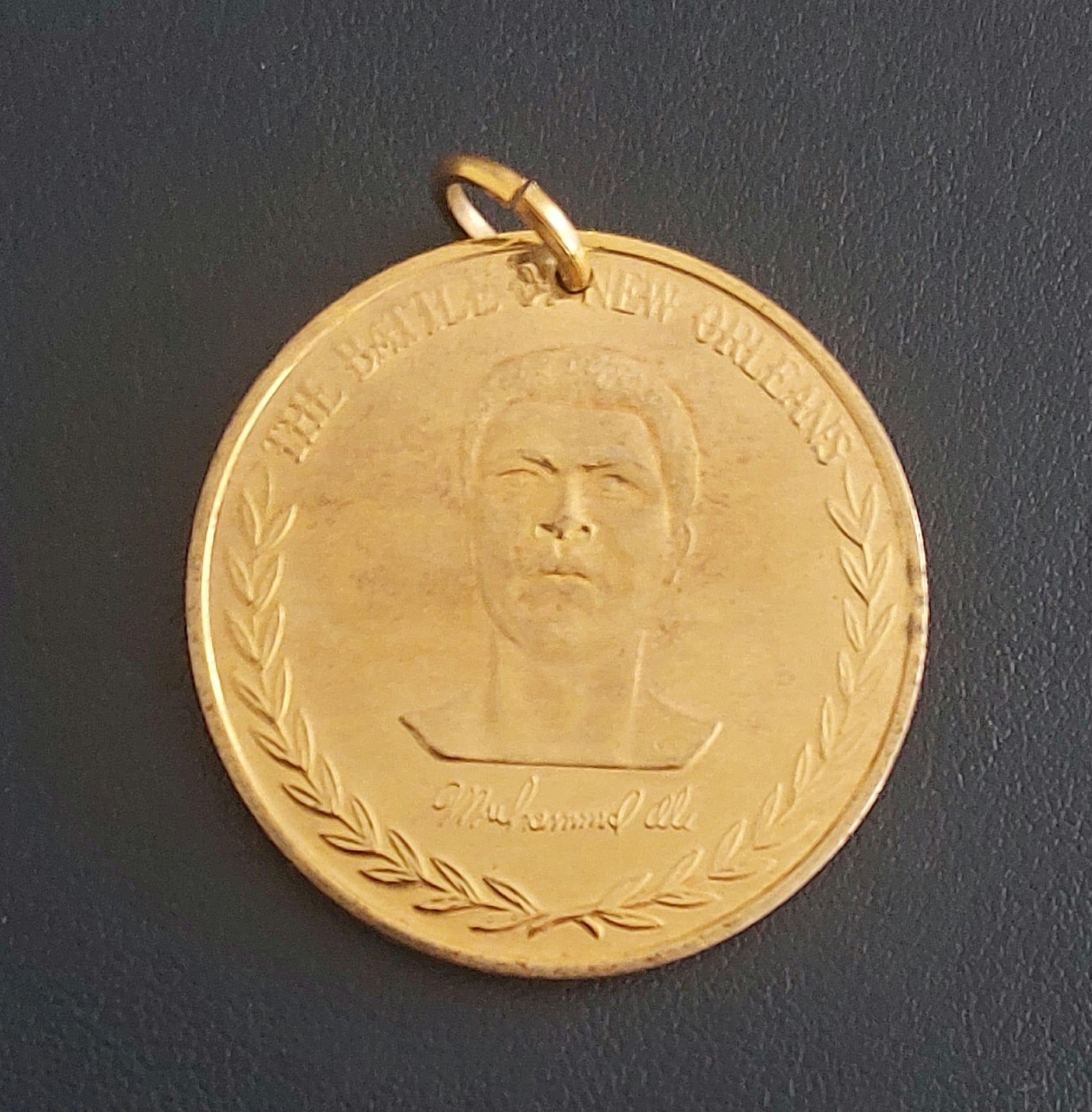 Vintage 1978 Muhammad Ali Commemorative Medallion Pendant