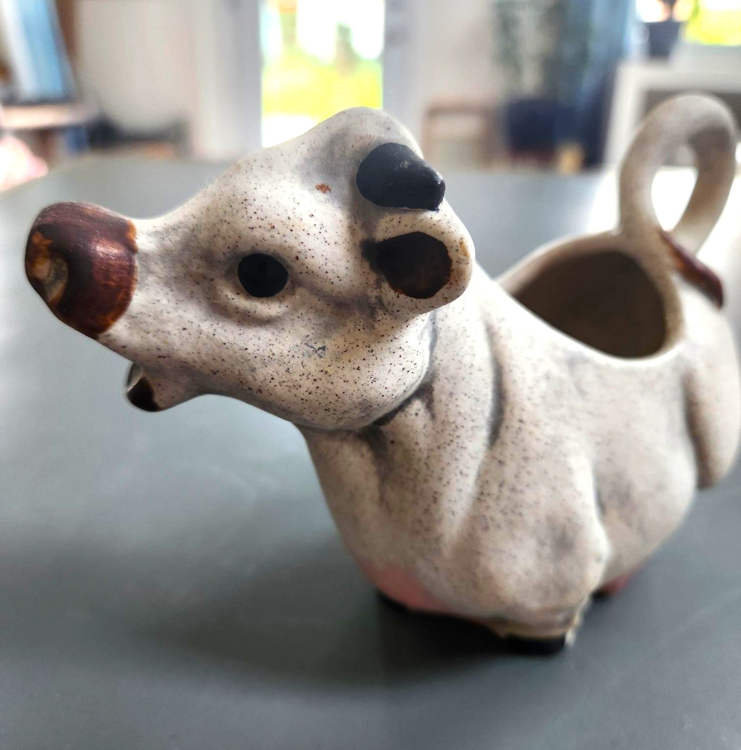Rustic Cow Creamer - Handmade in Canada Stoneware, "Kae Studio" - photo 3