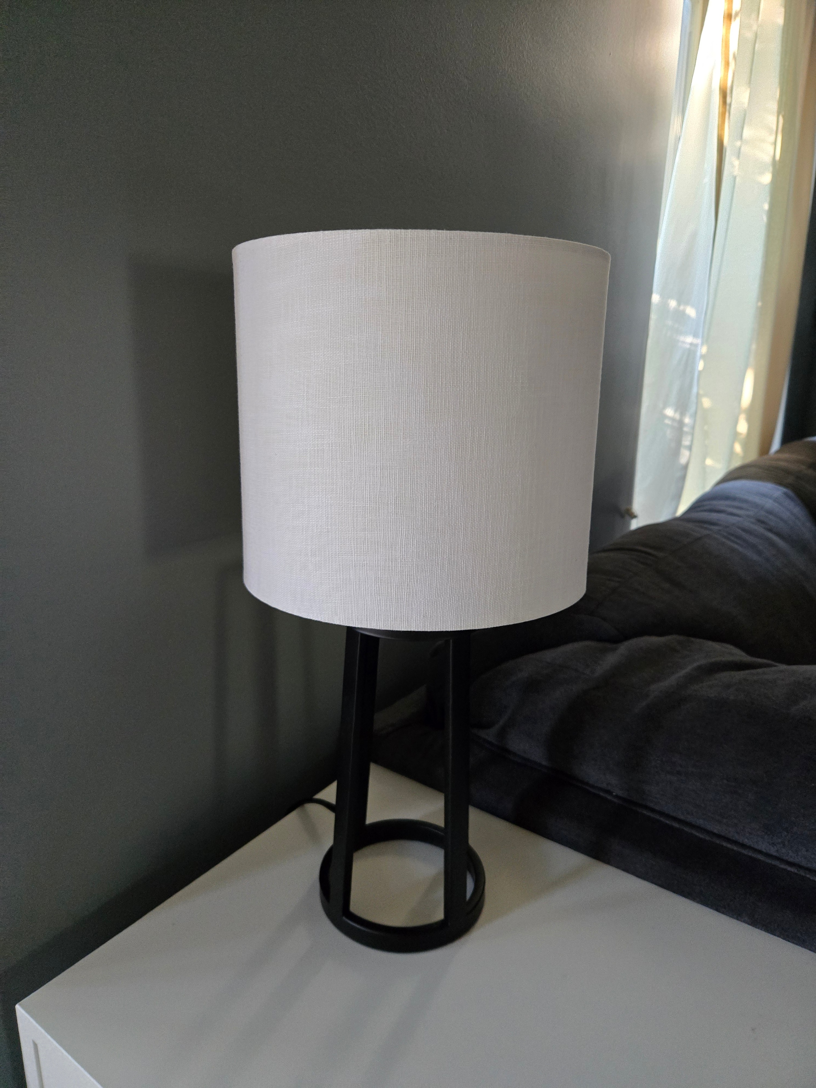 Black Metal Lamp Set — Floor + Table Lamp — $45 for both - photo 2