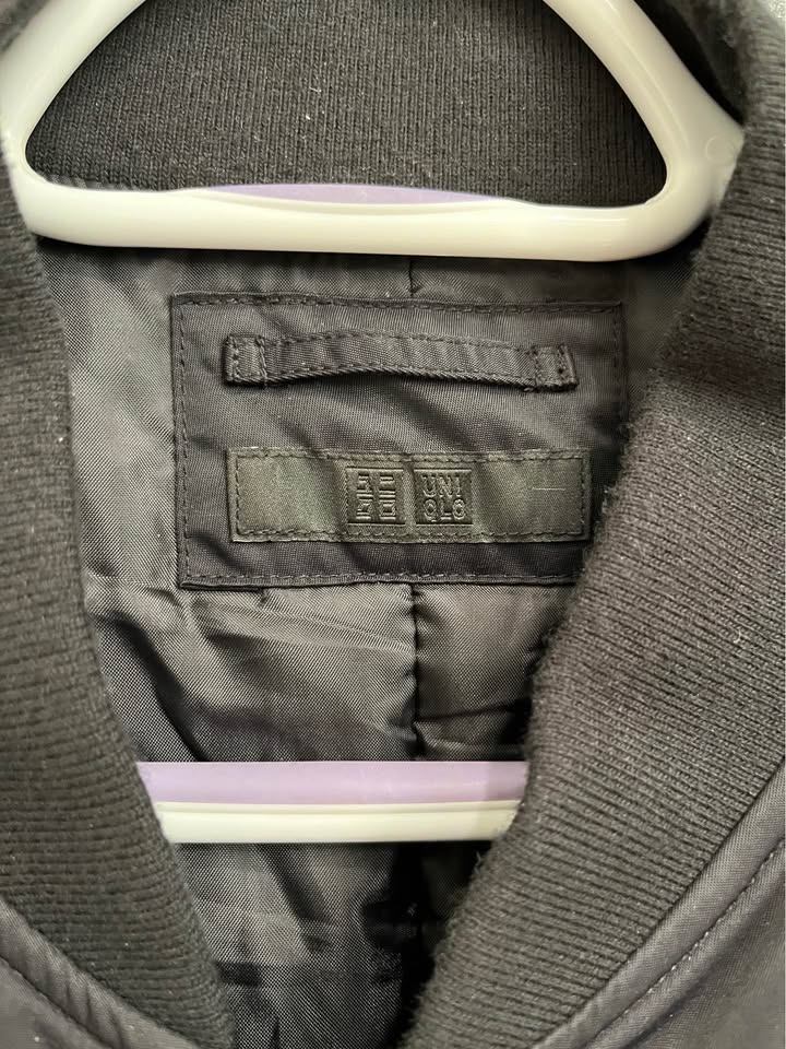 UNIQLO Mens MA-1 Black Bomber Jacket - photo 3