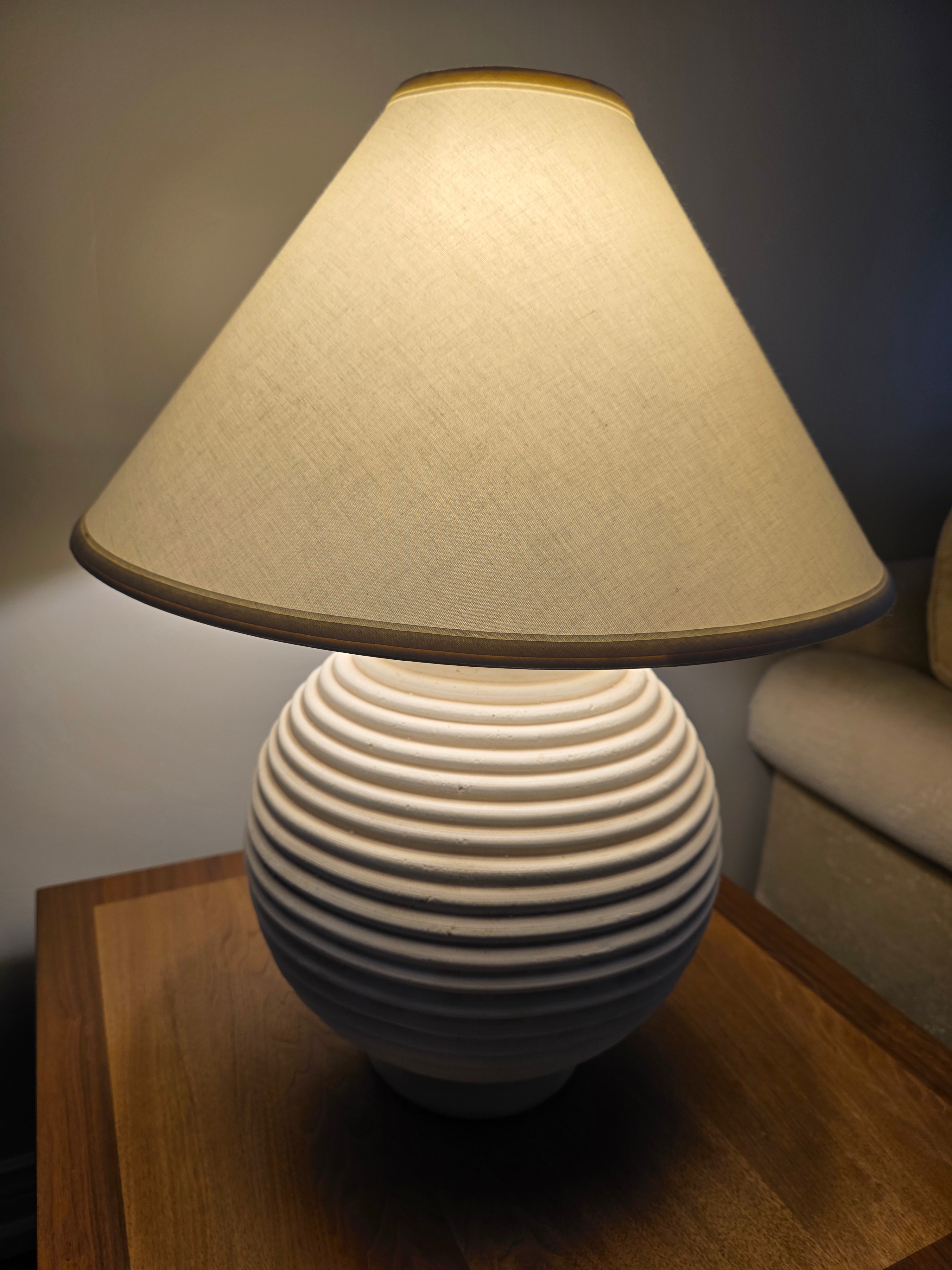2 Table Lamps - Cream