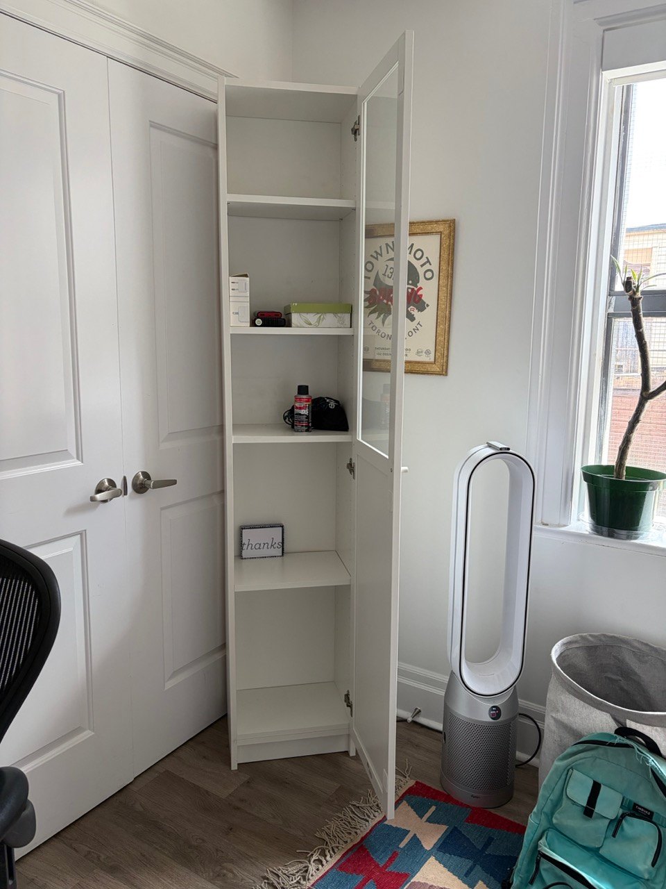 BILLY IKEA White Display Cabinet with Glass Door - photo 2