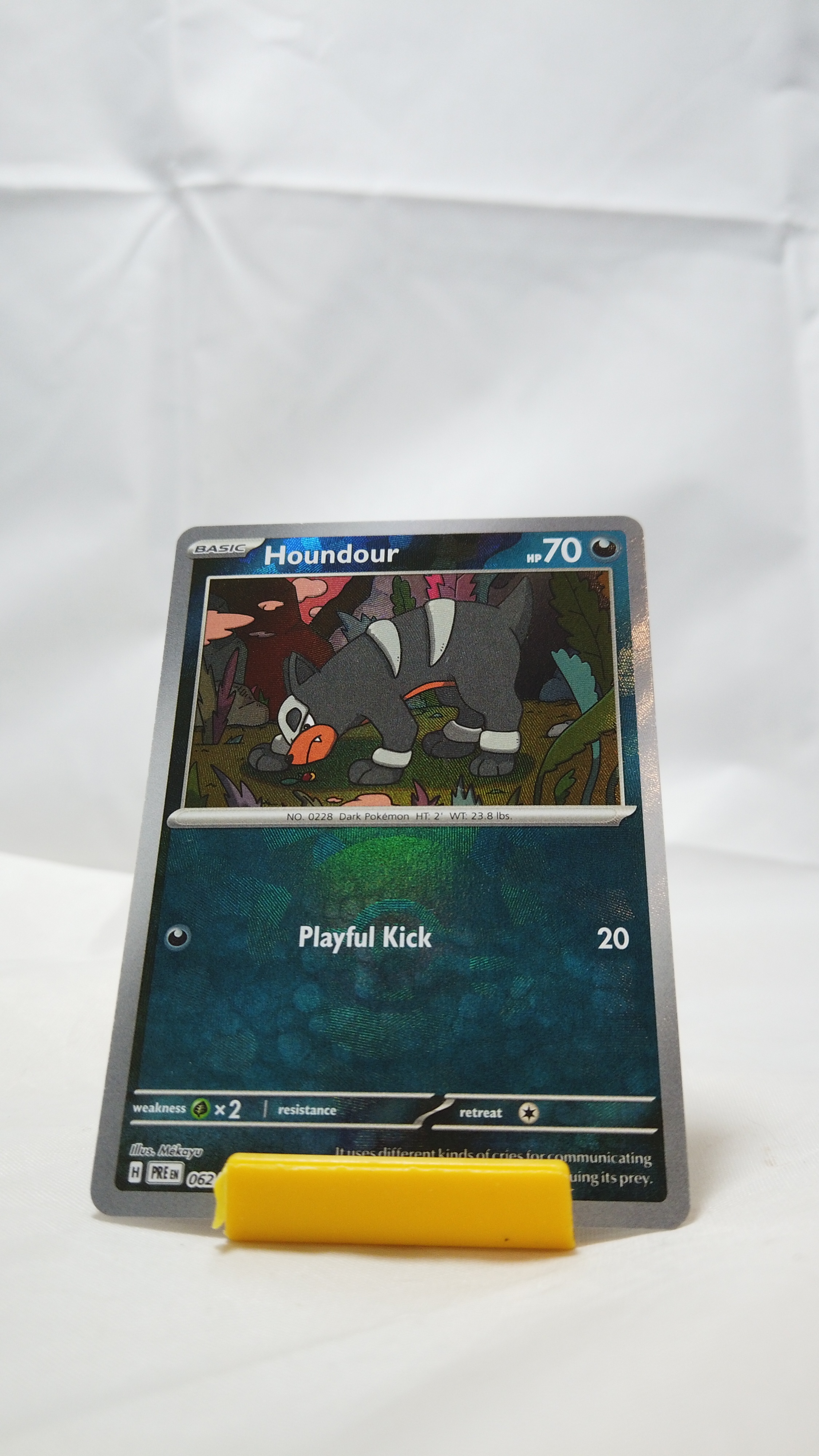 Pokemon Houndour 062/131 Prismatic Evolutions Poke Ball Holo NM - photo 2