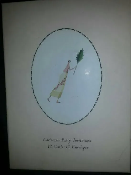 Vintage Holiday And Christmas Party Invitation Cards - photo 2