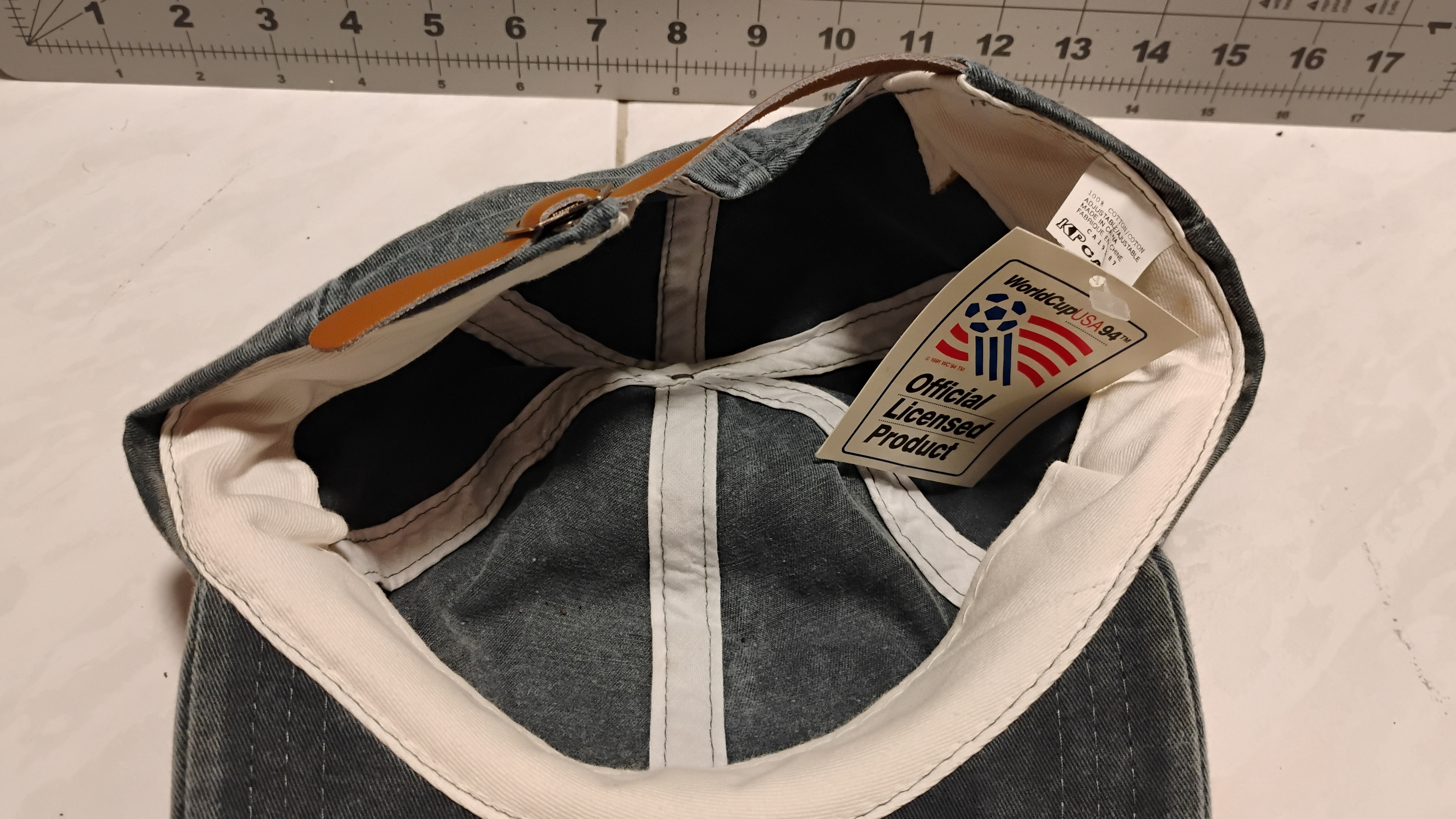 FIFA World Cup USA 94 Colombia Hat With Cloth Strap - photo 3