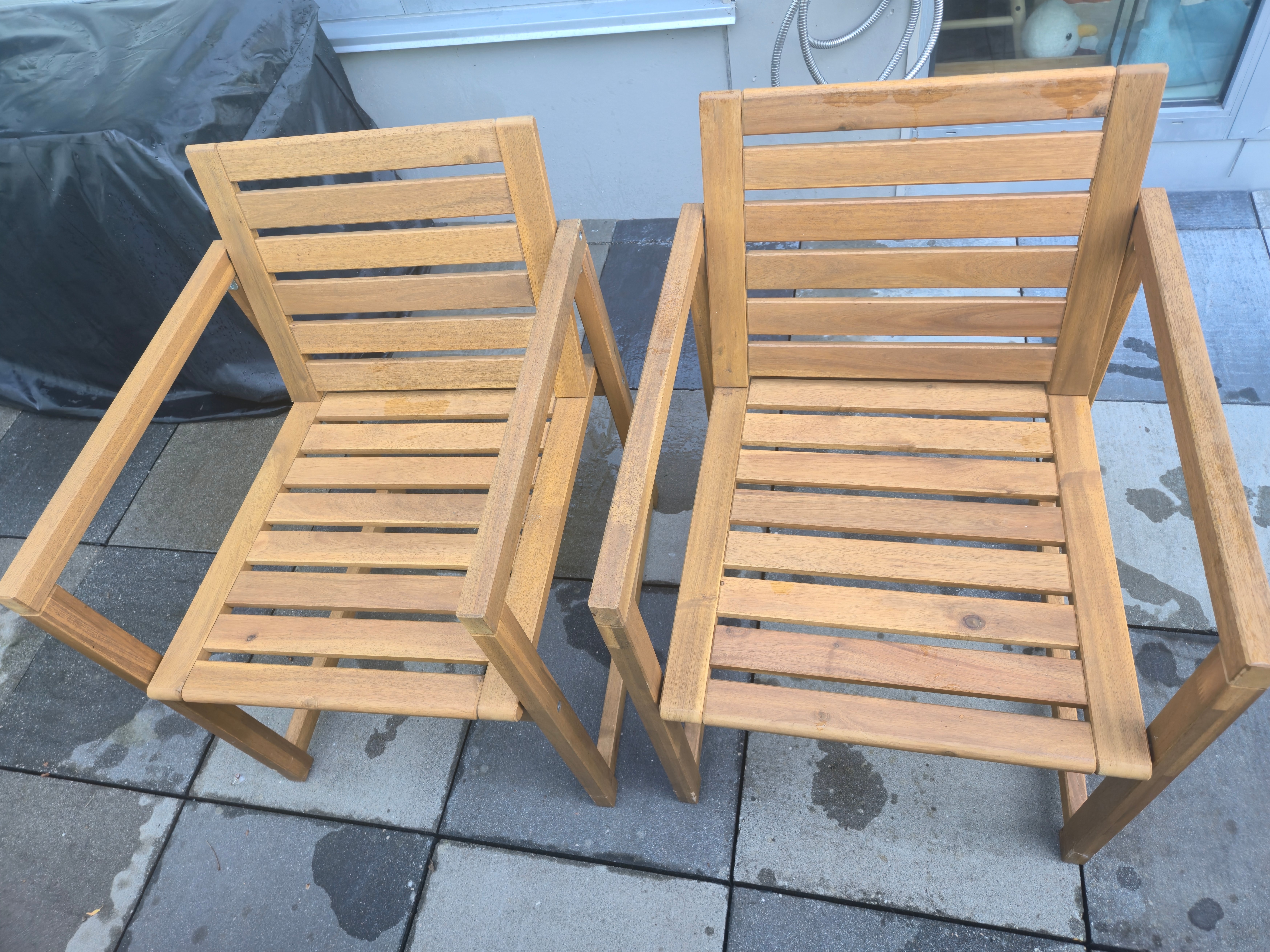 Ikea NÄMMARÖ Table, 2 chairs, bench, chair cushion and cover - photo 3