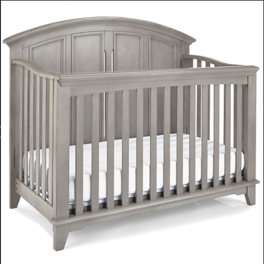 Solid Wood Crib + Full size Bed Package – Grey Finish