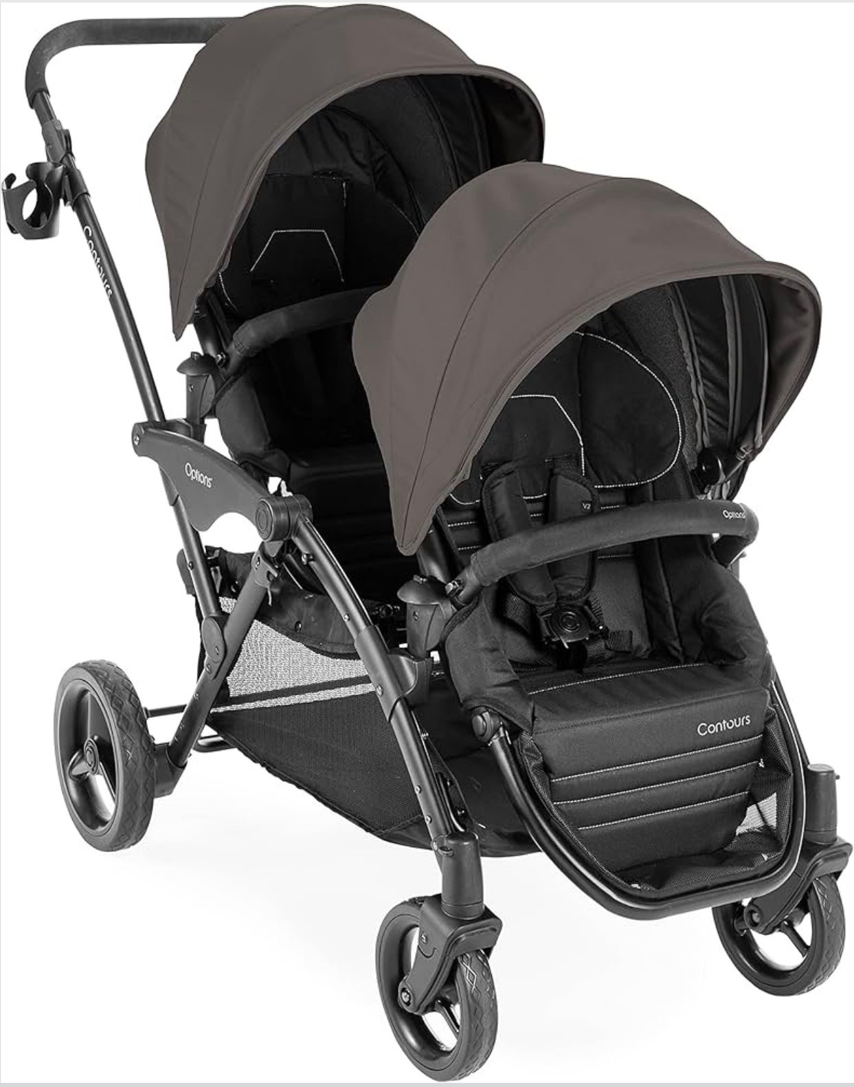 Lightweight Inline Tandem Double Stroller V2 Reversible Seats - photo 2