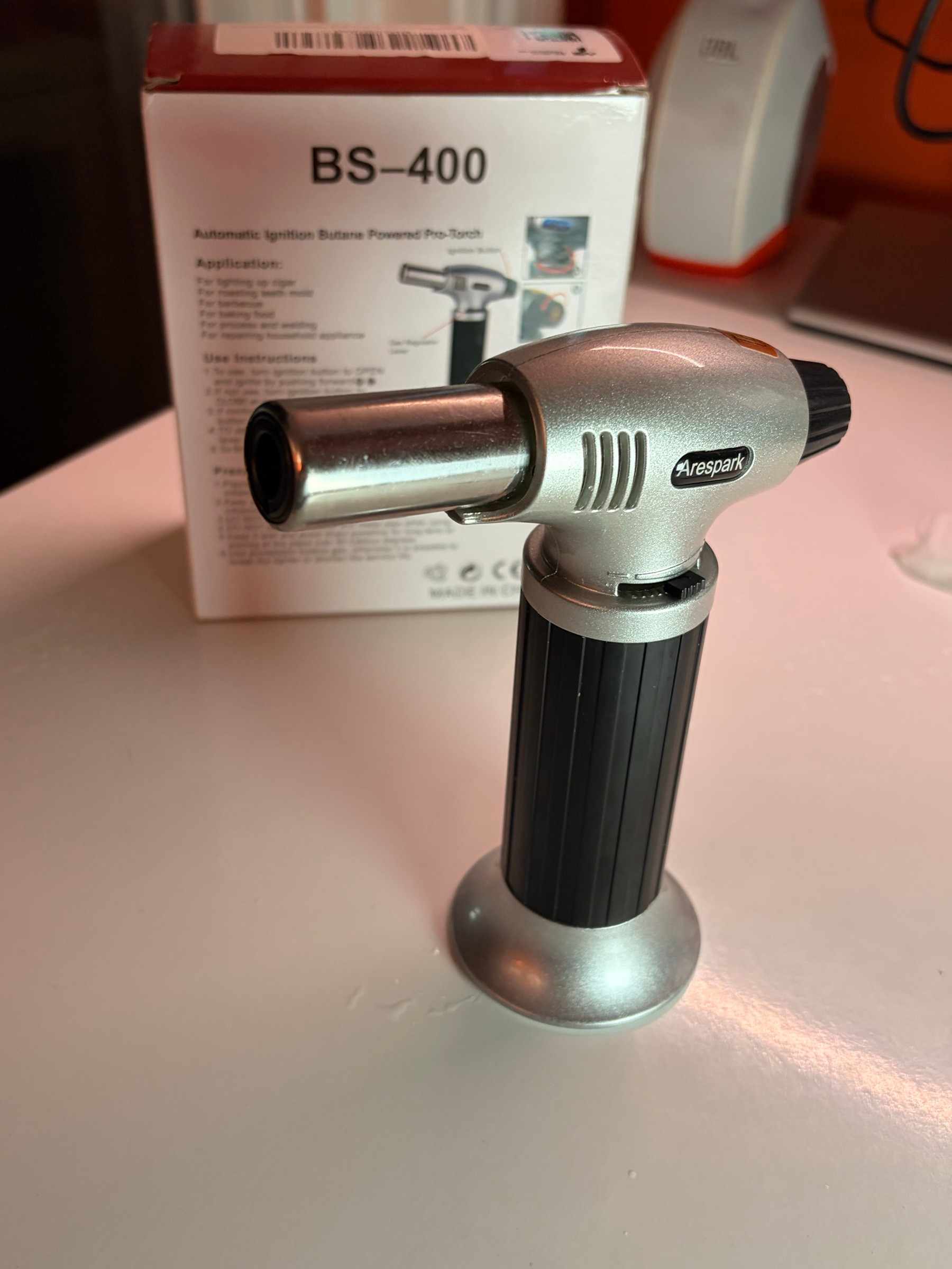 Arespark BS-400 culinary butane torch, new in box