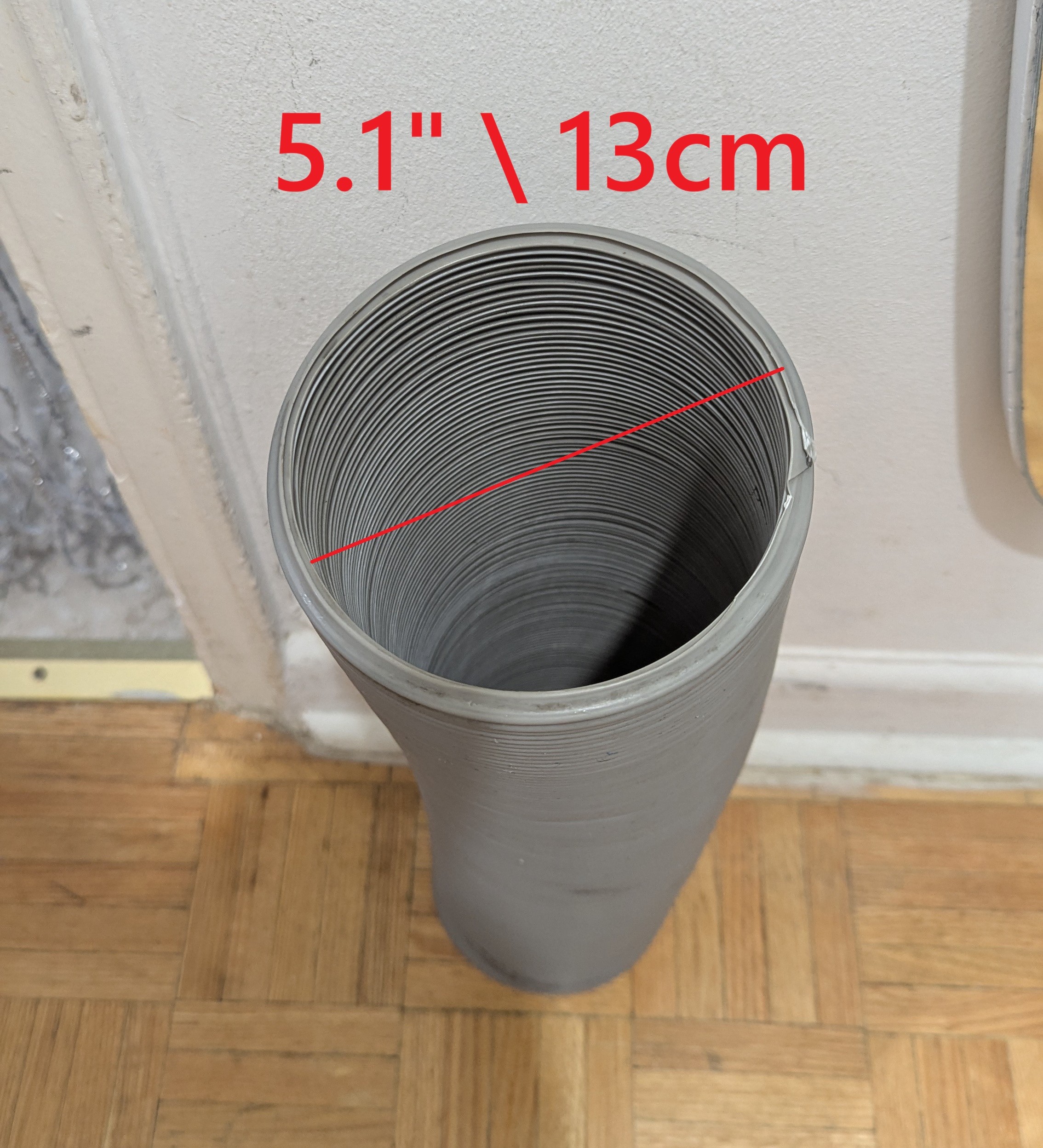 USED 1.9M 5.1"/13cm Hose Portable Air Conditioner Exhaust Tube - photo 2