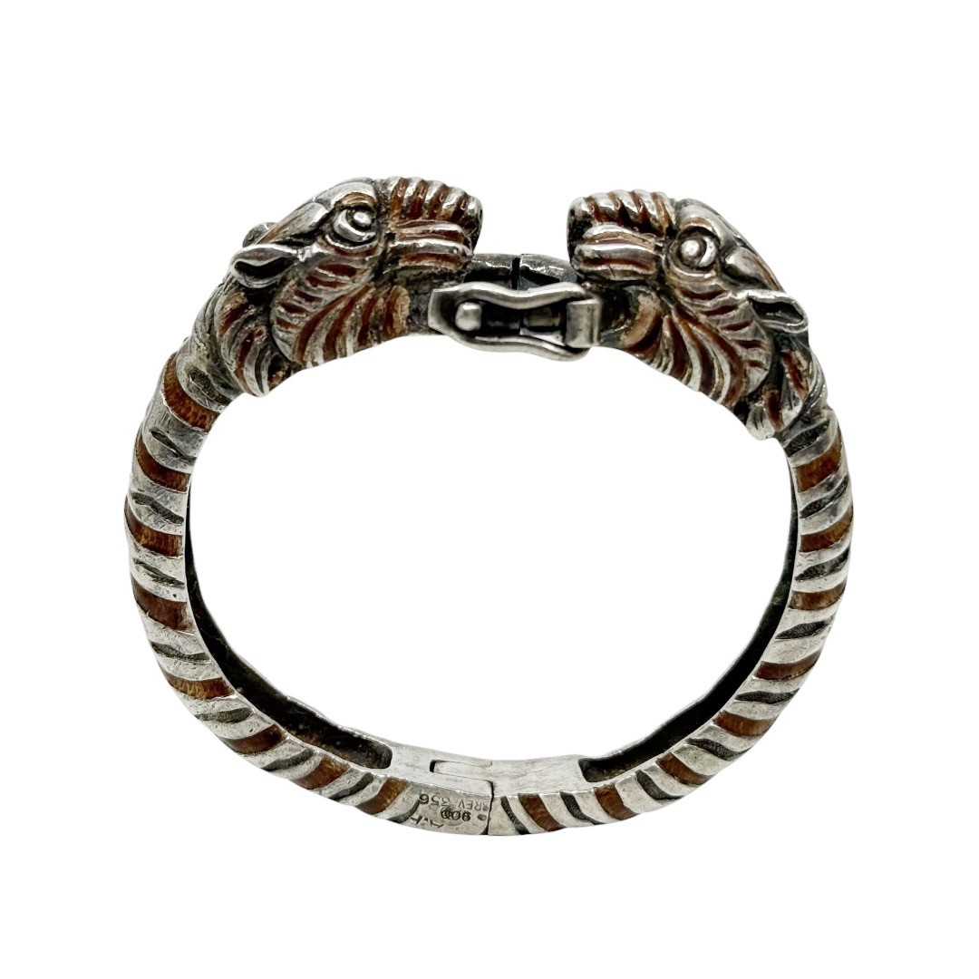 Antonio Fallaci 900 sterling silver Garden Tiger hinged bracelet - photo 2