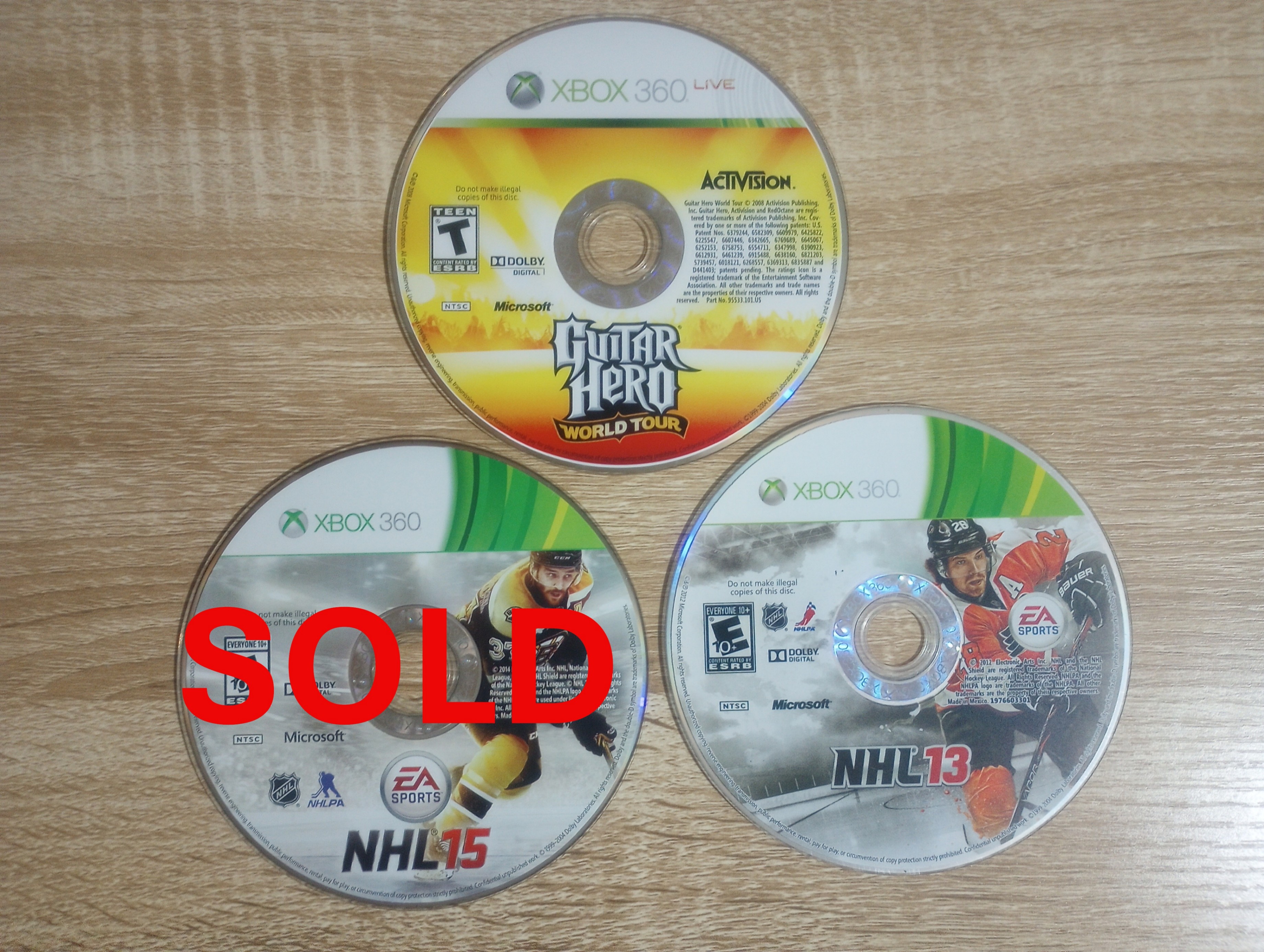 Xbox 360 Game Collection | Guitar Hero World Tour, NHL 13