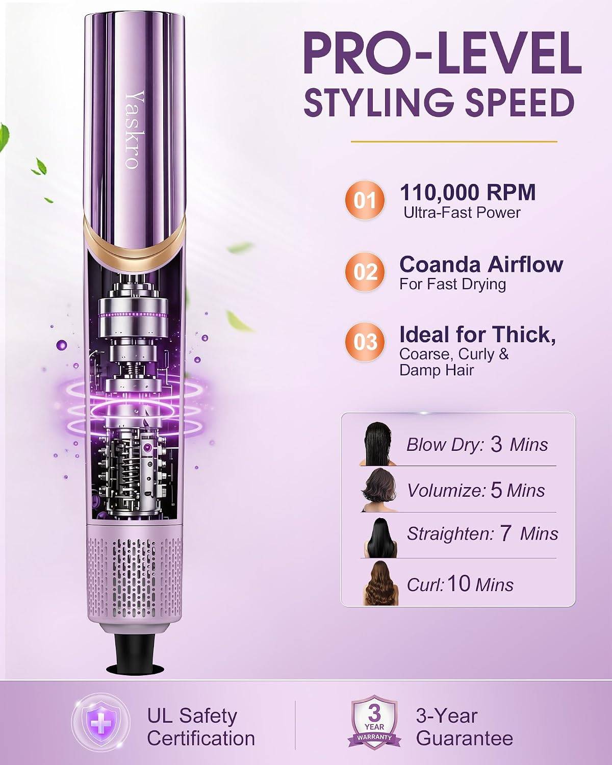 6-in-1 Hot Air Brush & Hair Dryer - photo 3