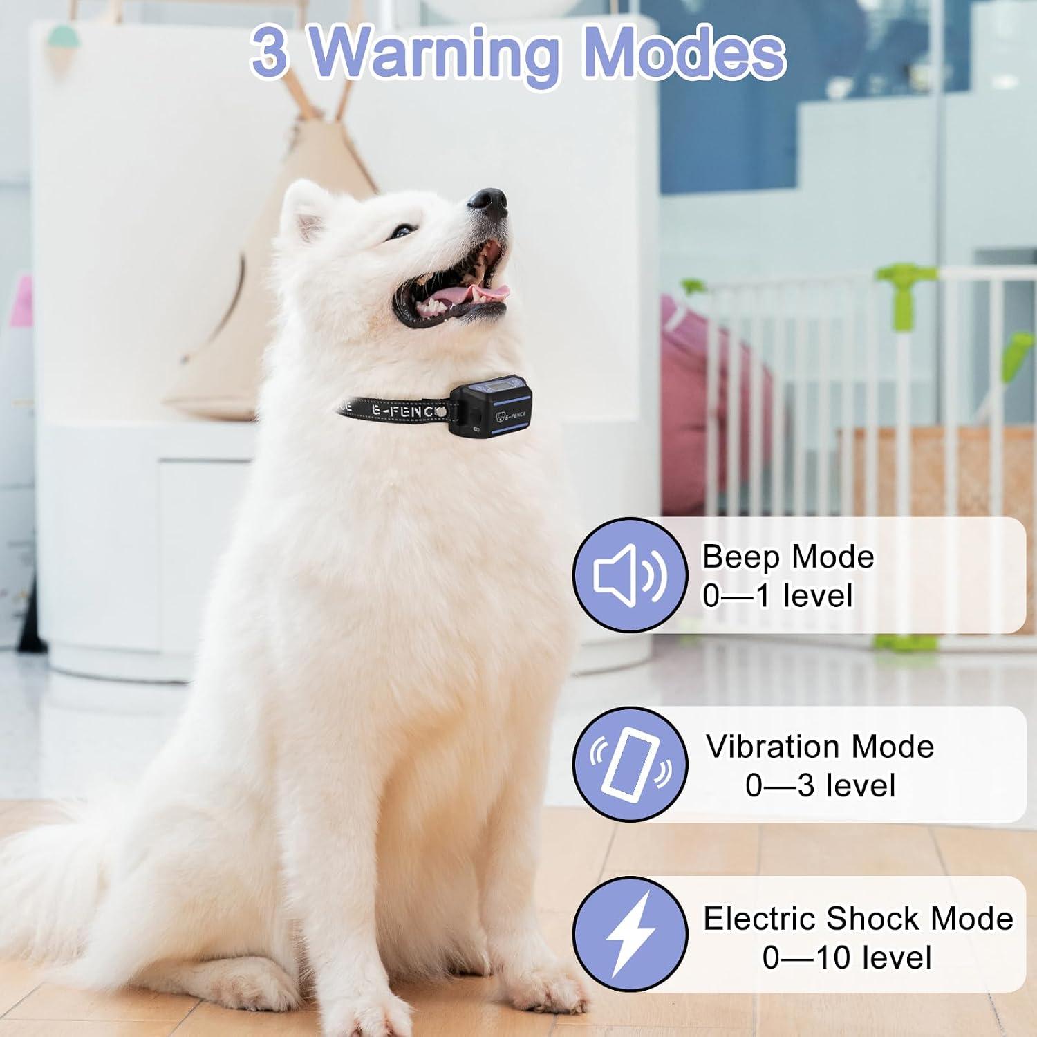 E-FENCE Wireless GPS Dog Collar, Electric Containment System - photo 3