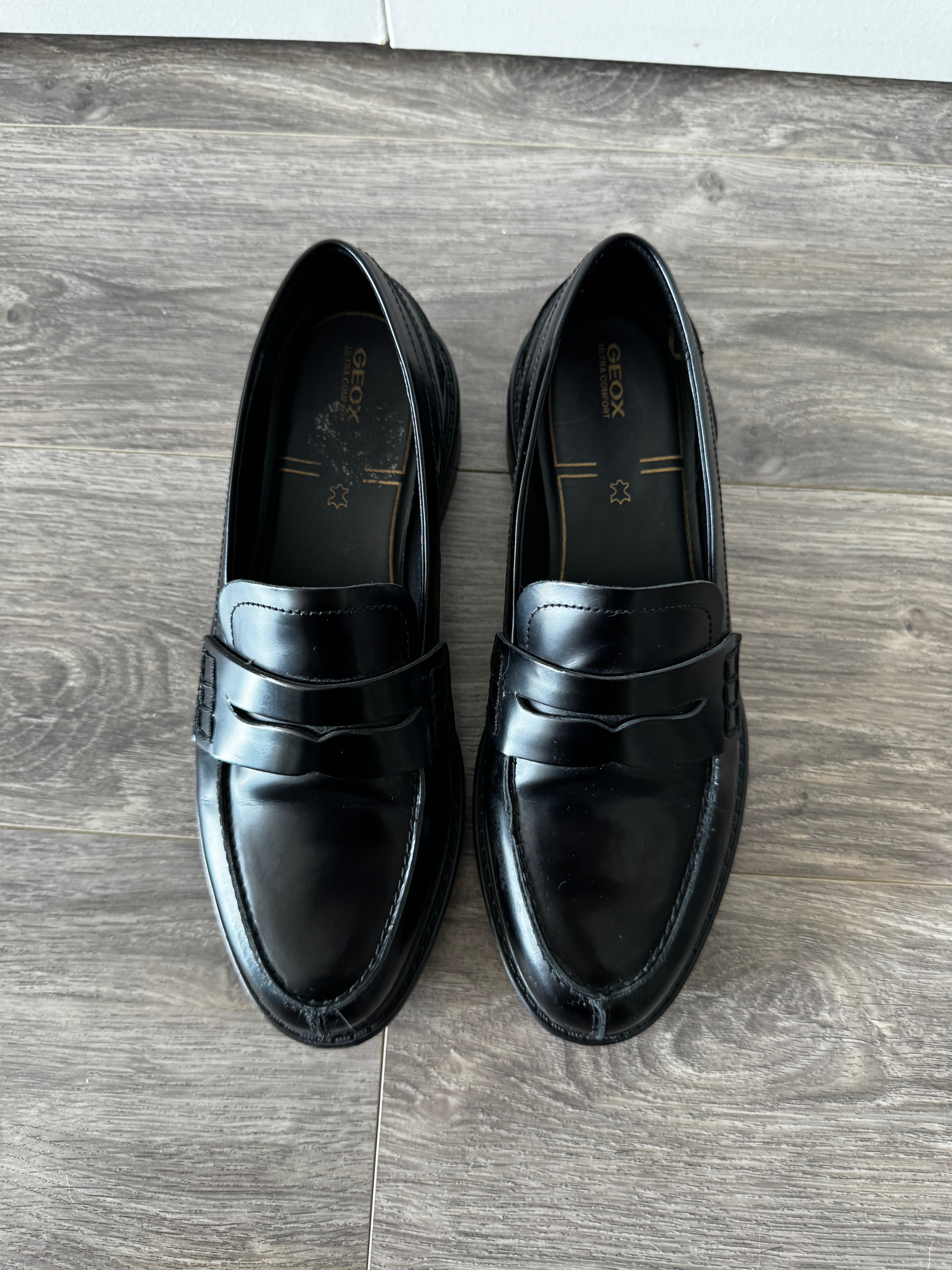 GEOX Ultra Comfort Penny Loafers – Black Patent - photo 2
