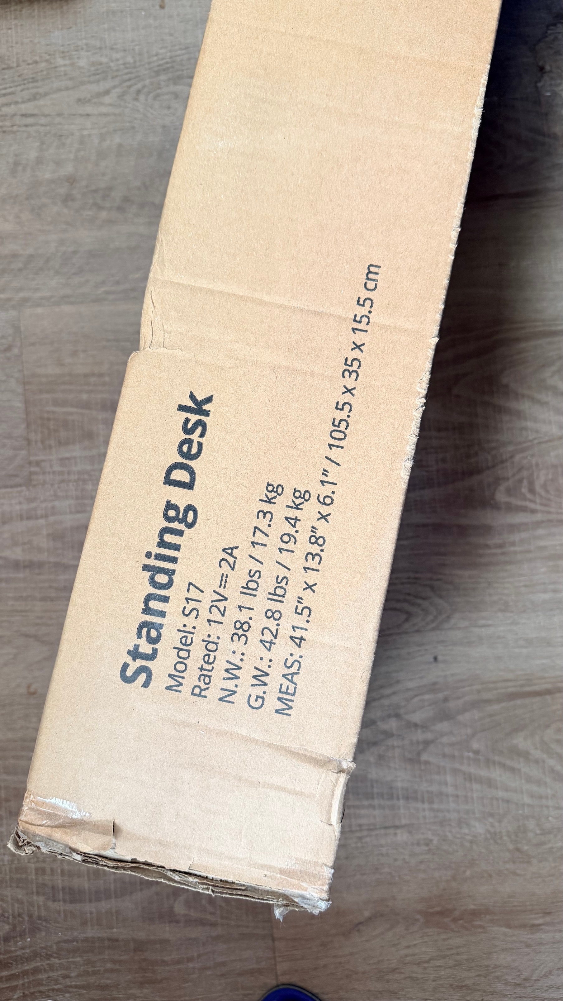 New in Box Electric Standing Desk with Drawer - FEZIBO 40x24 - photo 2
