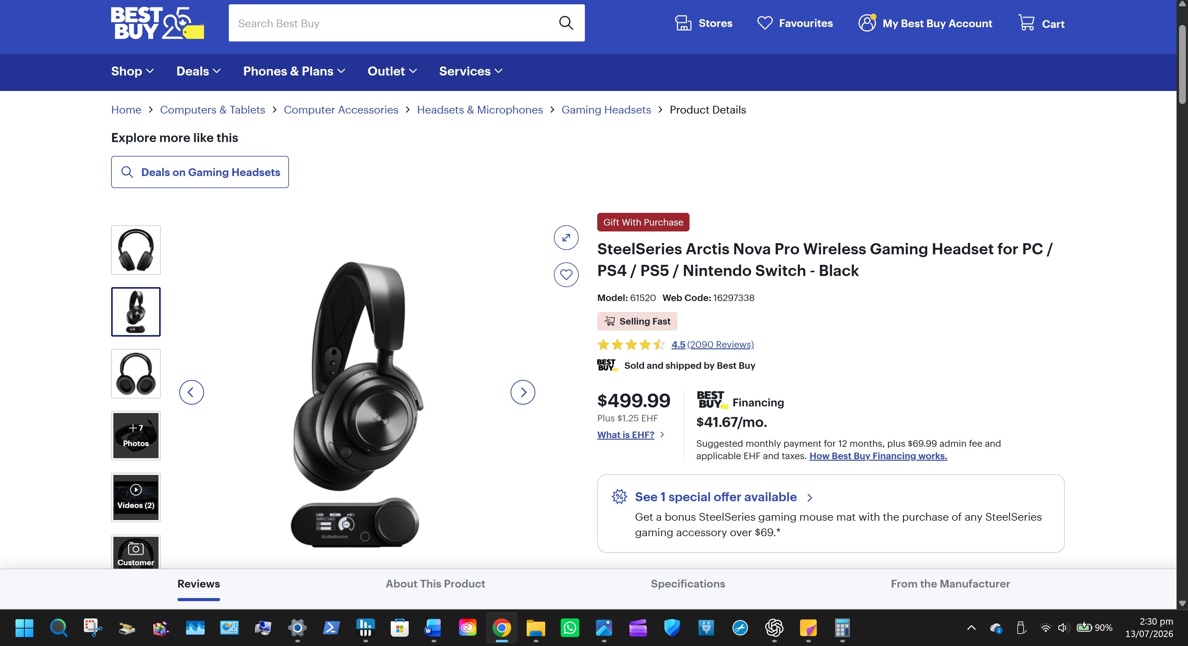 SteelSeries Arctis Nova Pro Wireless Stored in original box.