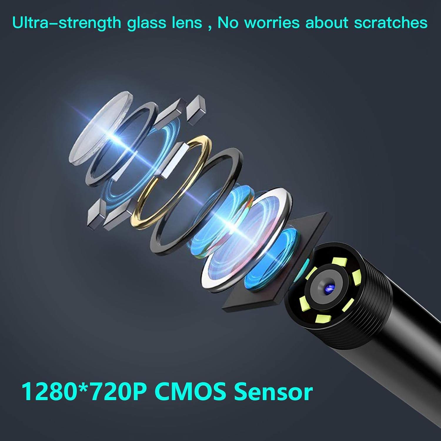 1920P HD Endoscope with 5.9ft Semi-Rigid, Endoscope Camera - photo 2