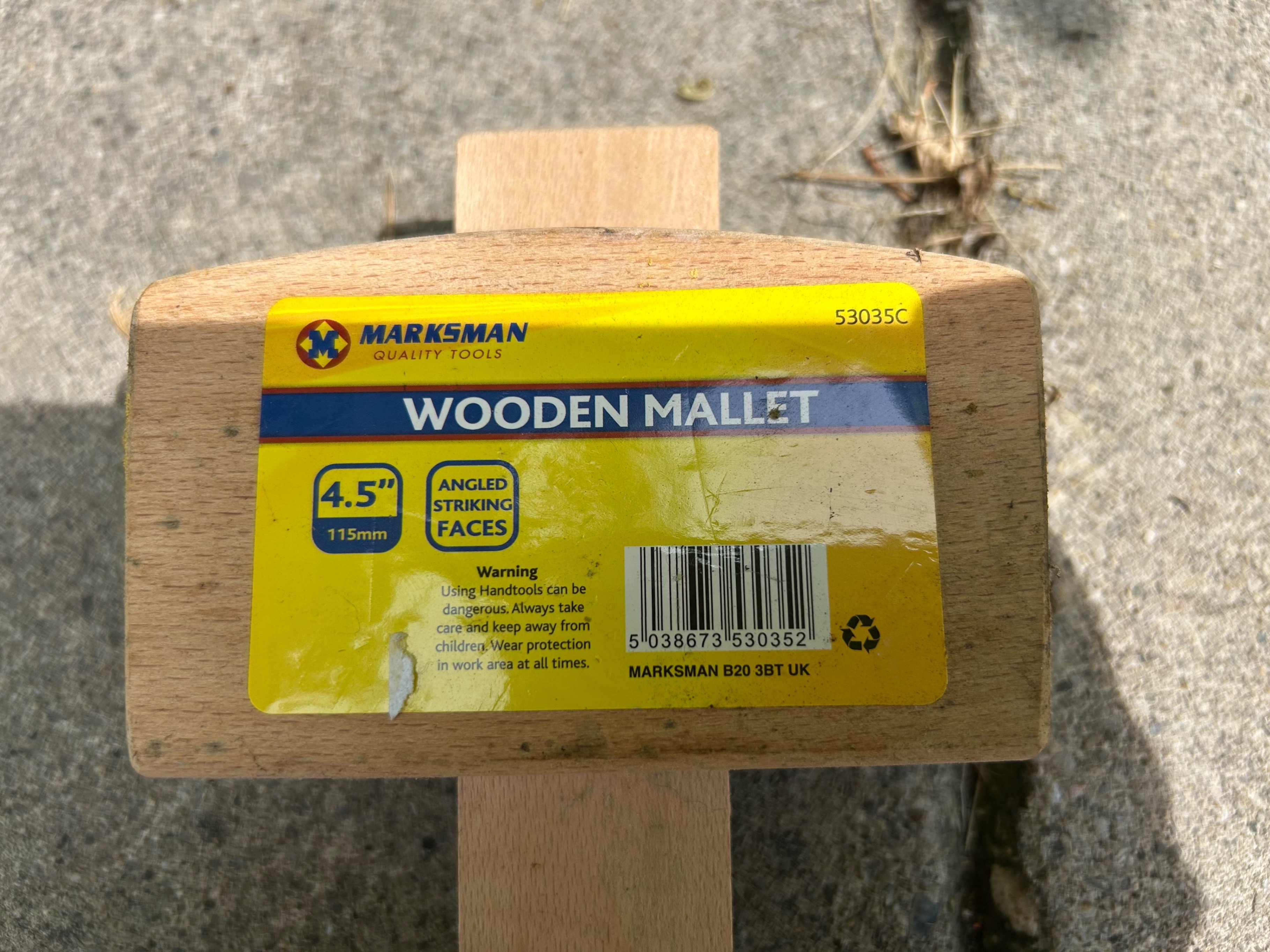4.5" Wooden Mallet - photo 2