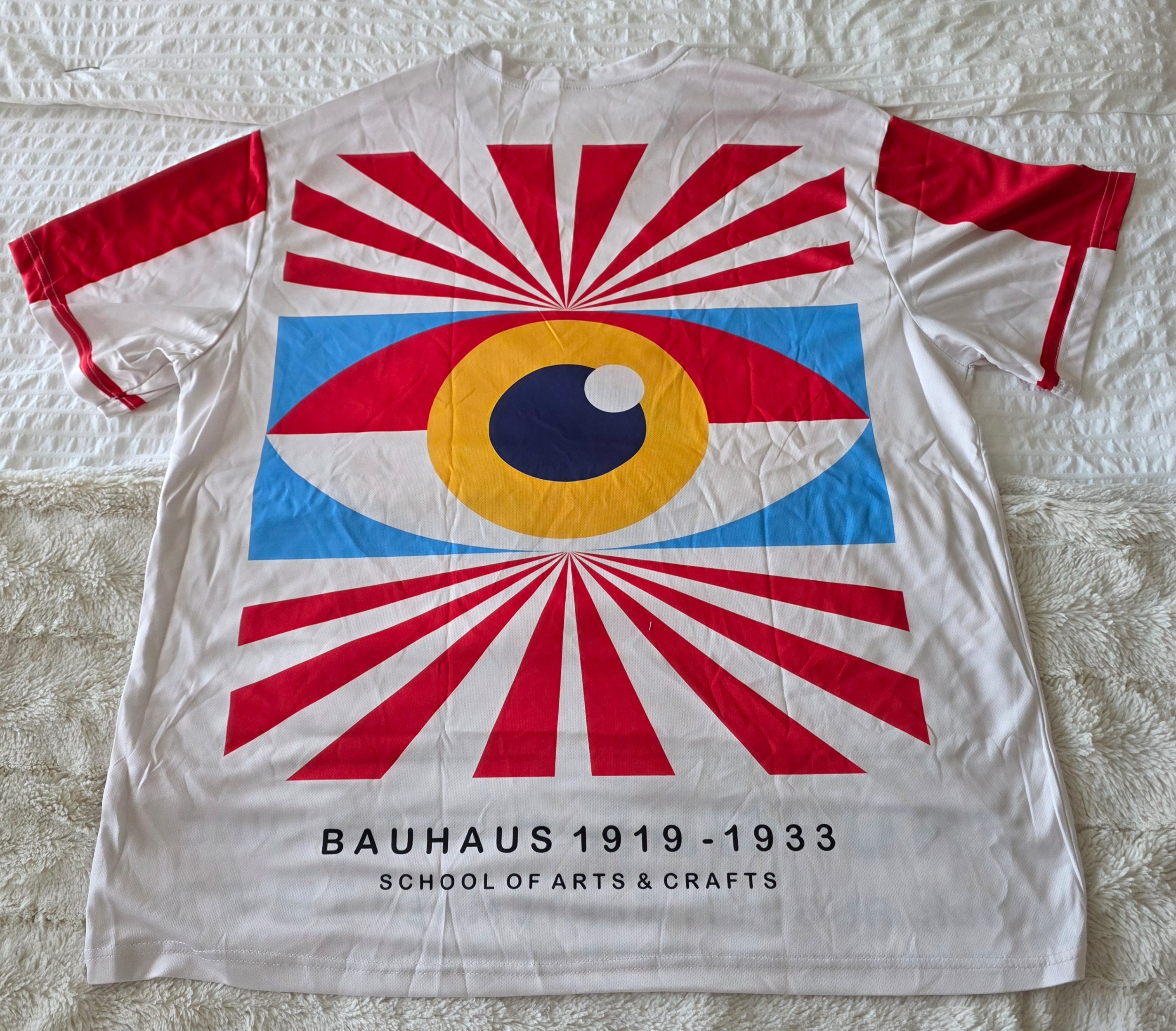 "BAUHAUS"-"School of Arts/Crafts Oversized Mesh Jersey-Unisex - photo 2
