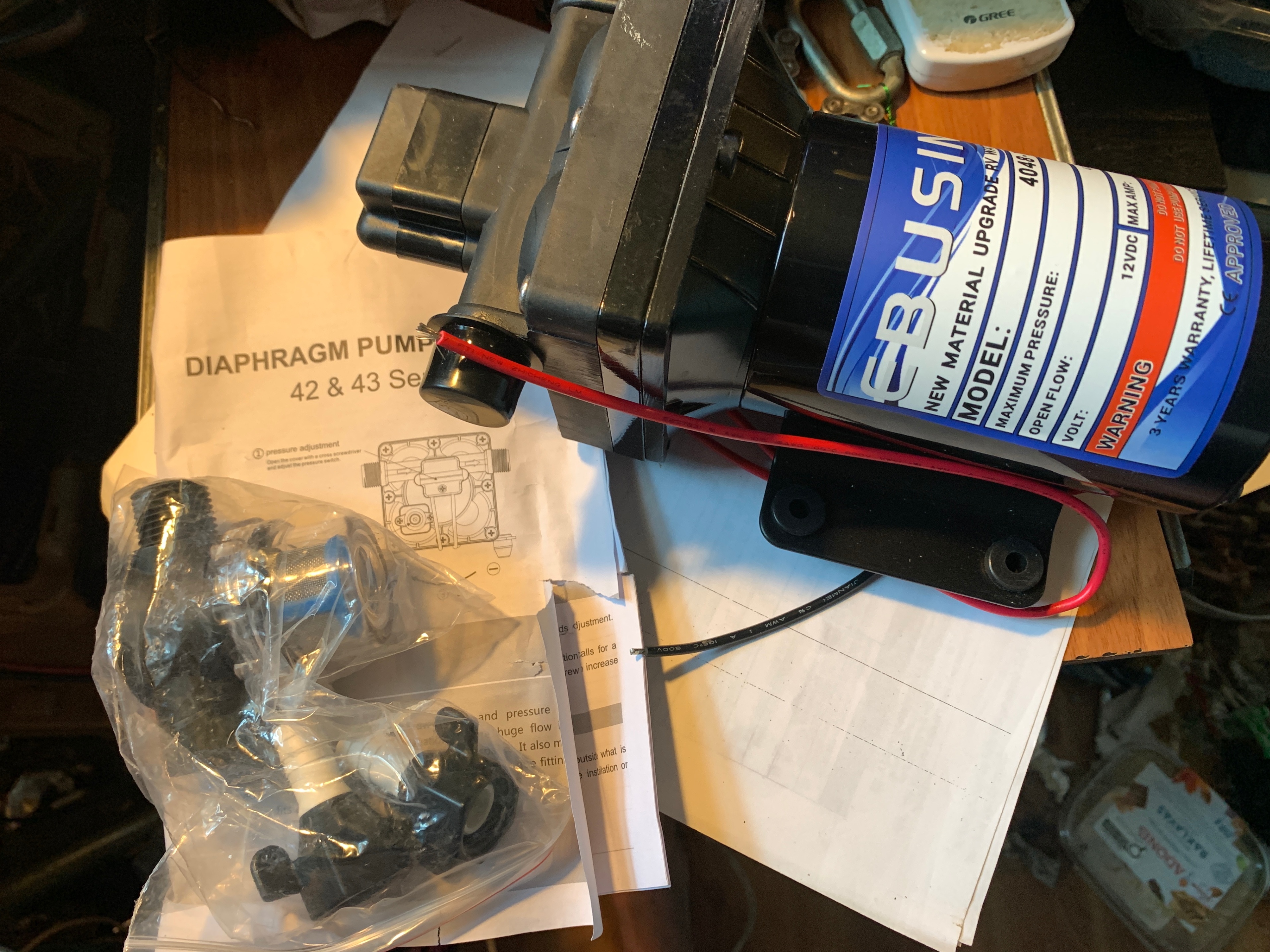 12V RV Water Pump — 4 GPM / 55 PSI (Automatic Demand Diaphragm) - photo 5