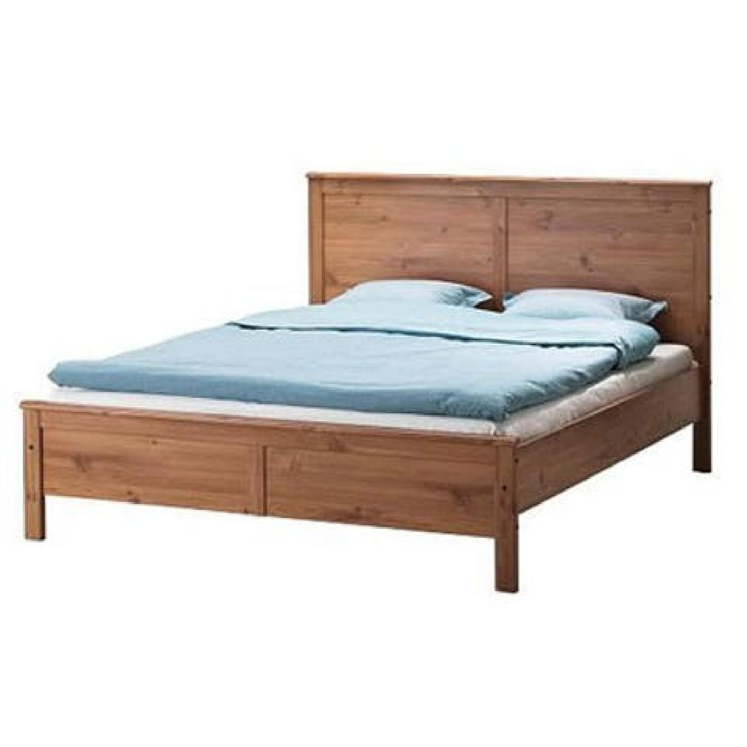 Ikea ASPELUND Bedroom set - bed, nightstand and dresser