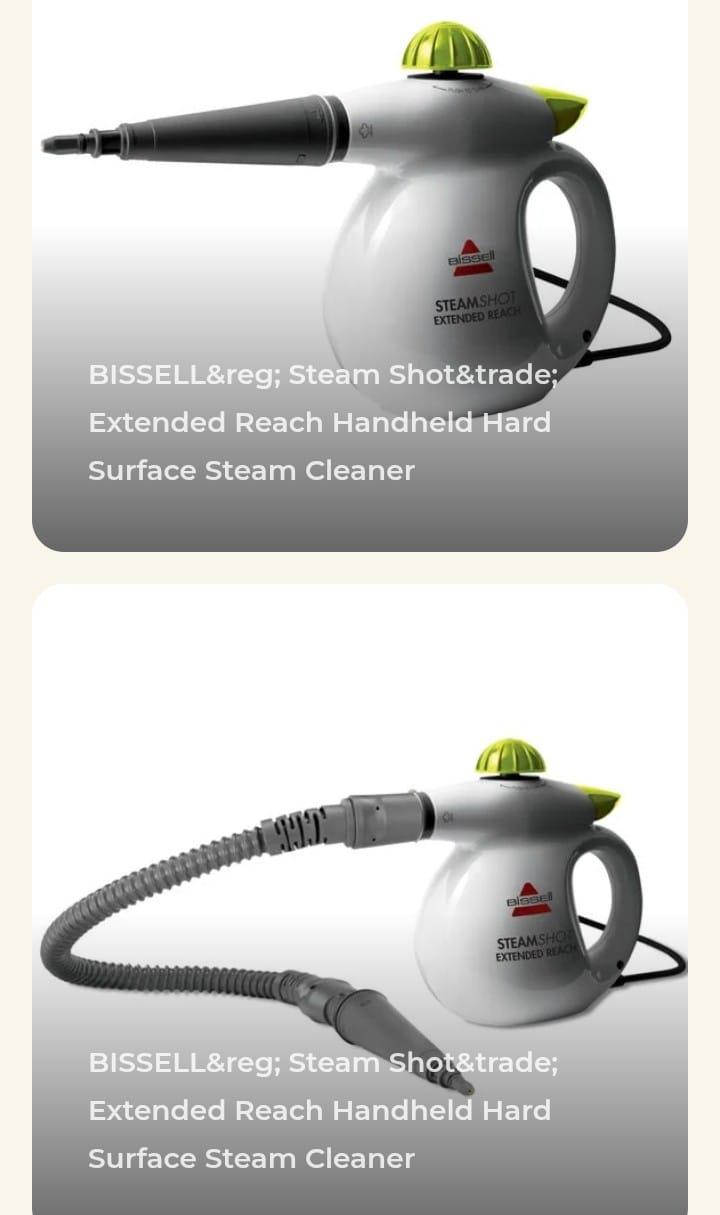BISSELL Steam Shot Extended Reach Handheld Steam Cleaner - photo 2